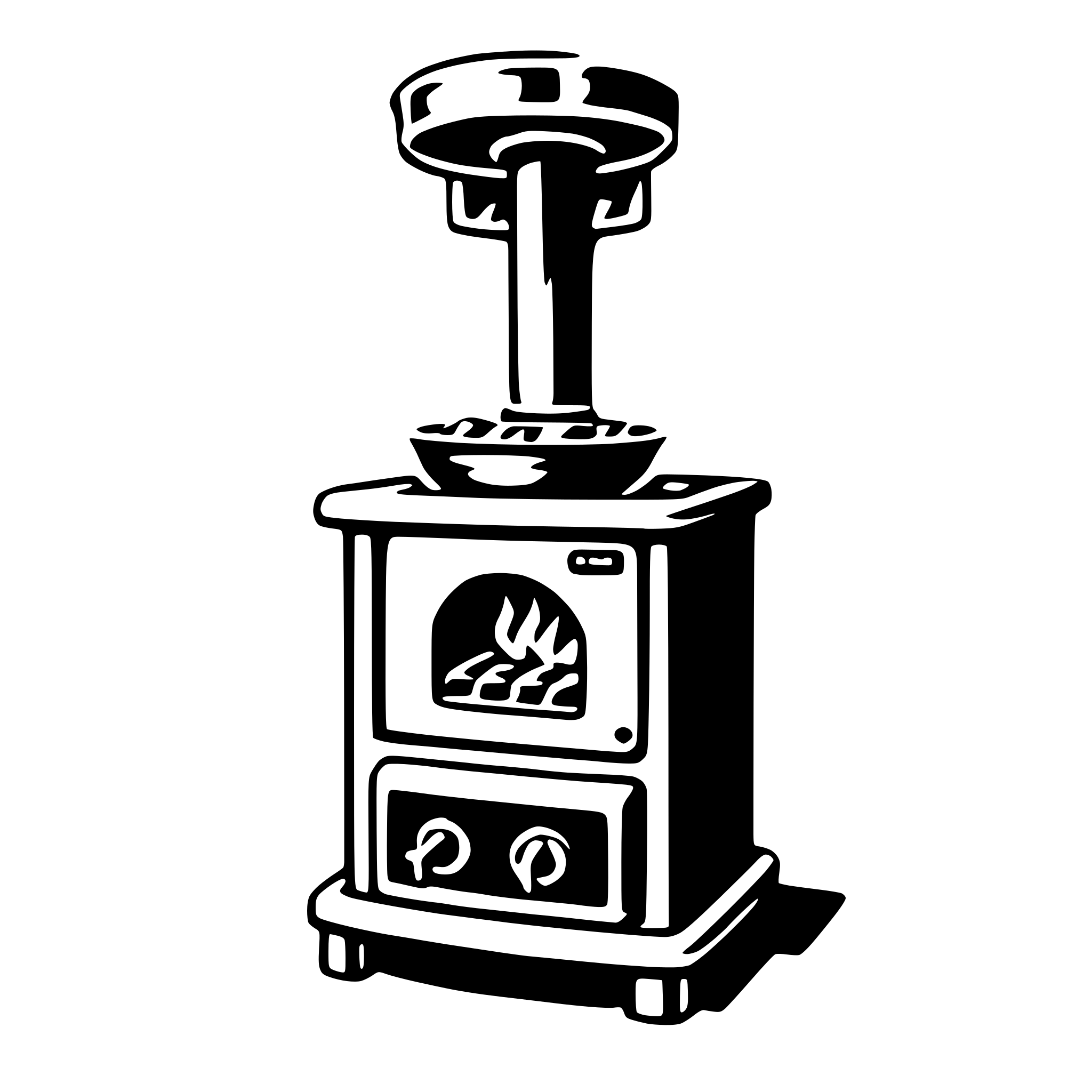 AI-generated SVG of a stove