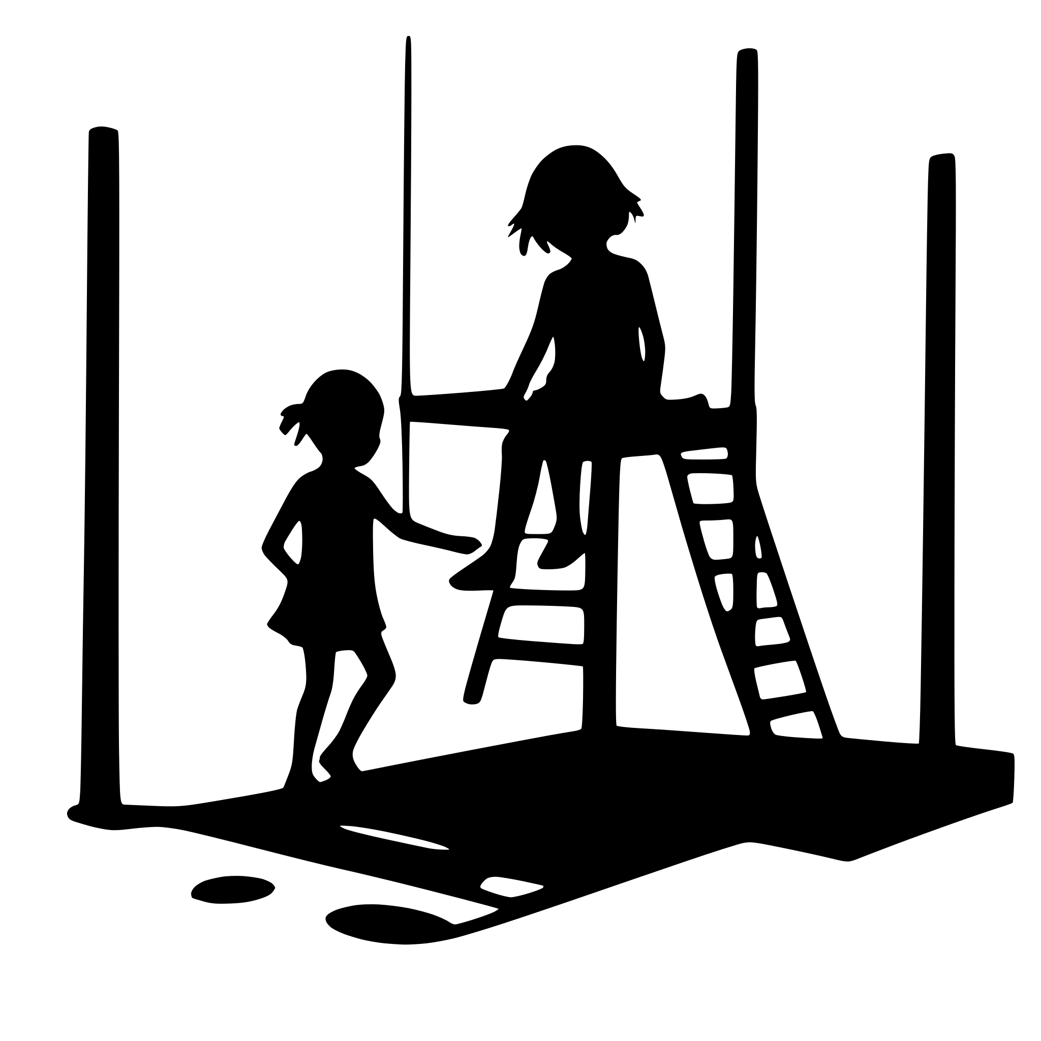 AI-generated SVG of a children playing on a playground