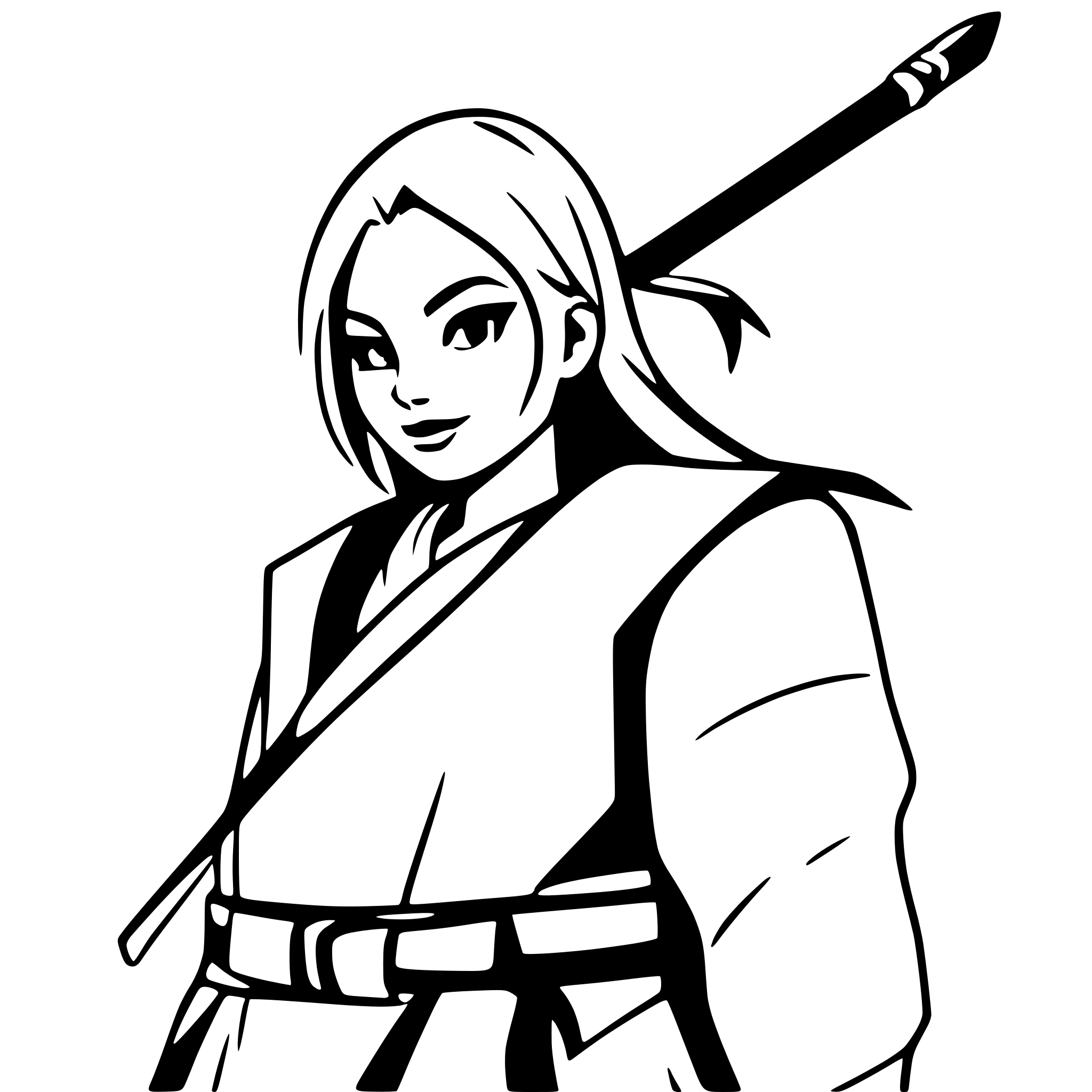 AI-generated SVG of a samurai
