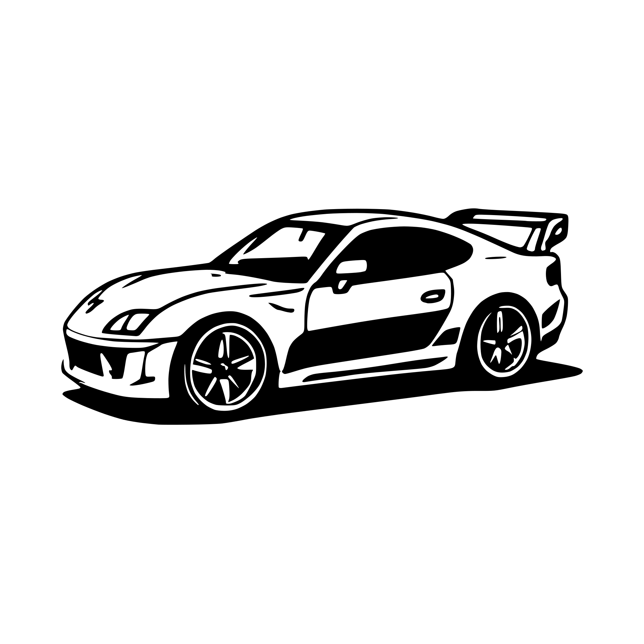 AI-generated SVG of 'toyota supra'