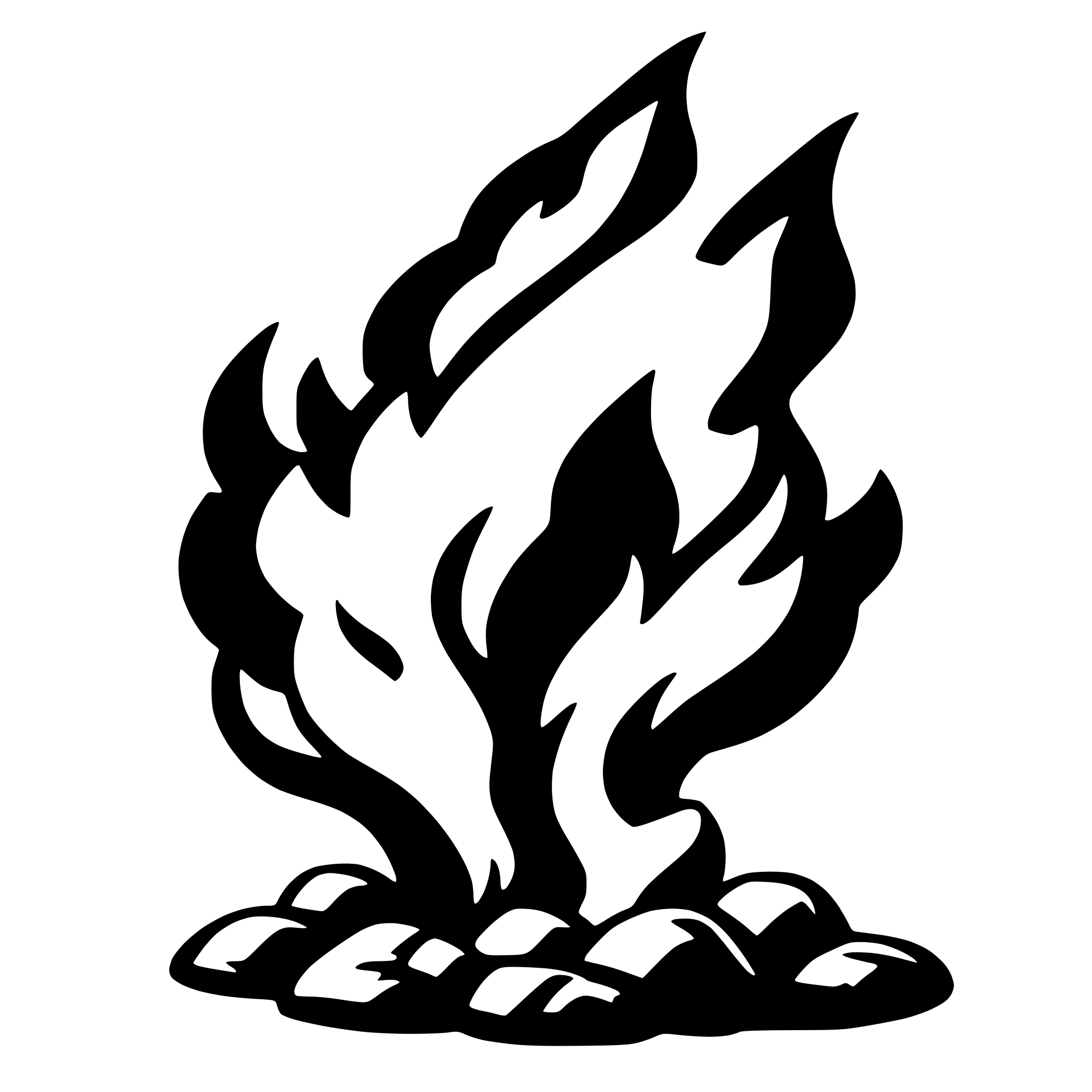 AI-generated SVG of 'fire'