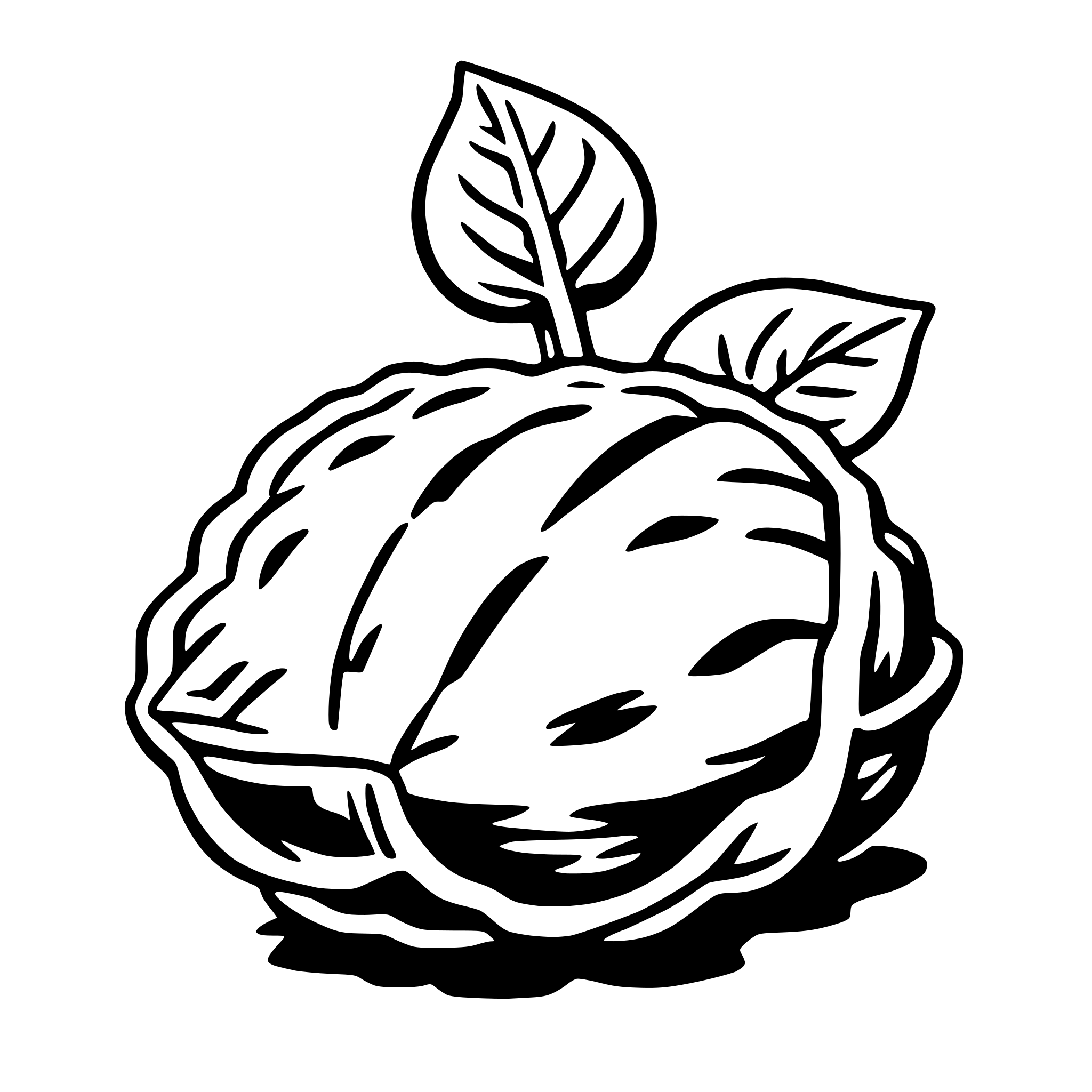 AI-generated SVG of a brussels sprout