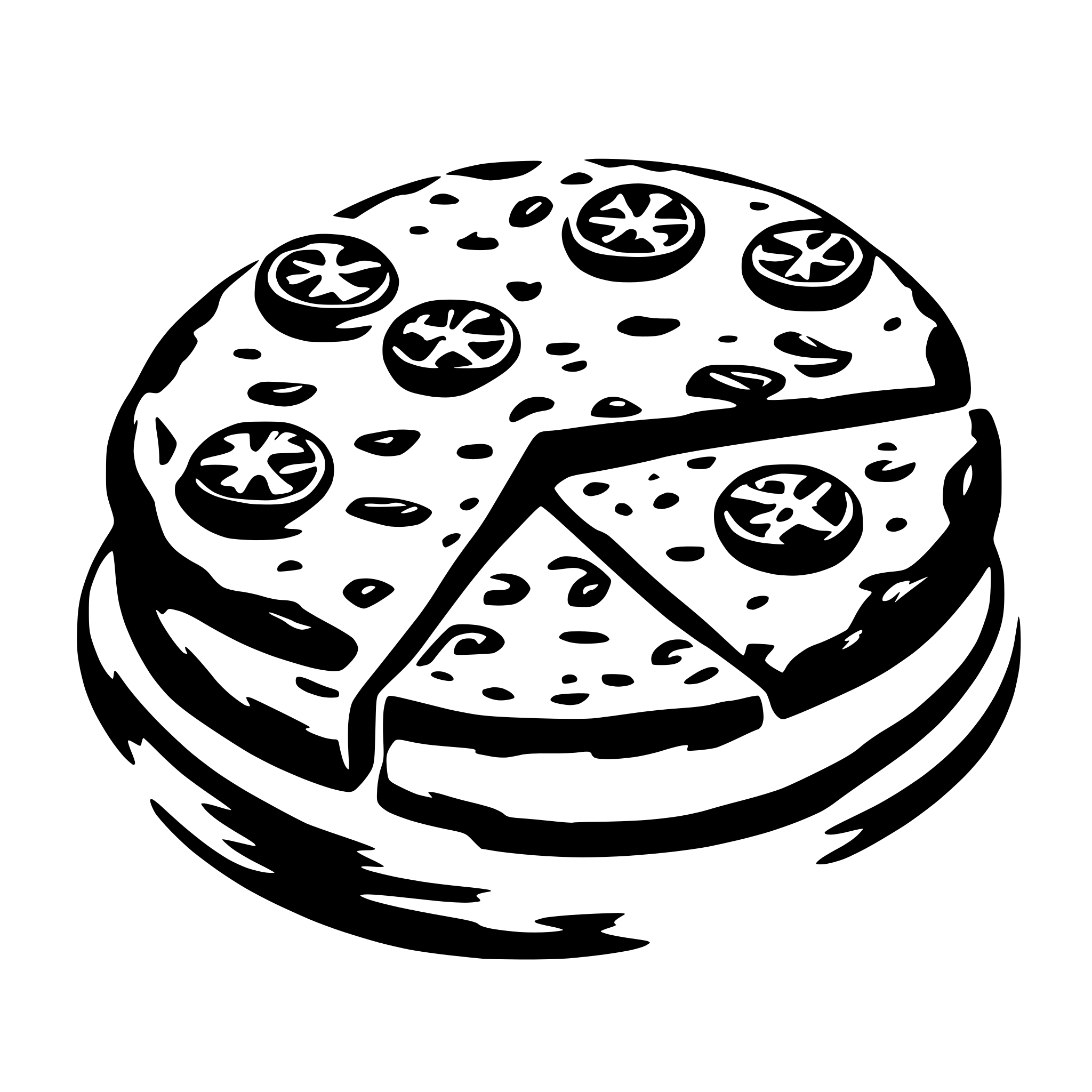 AI-generated SVG of a pizza on a bagel in a pizza box with melting cheese