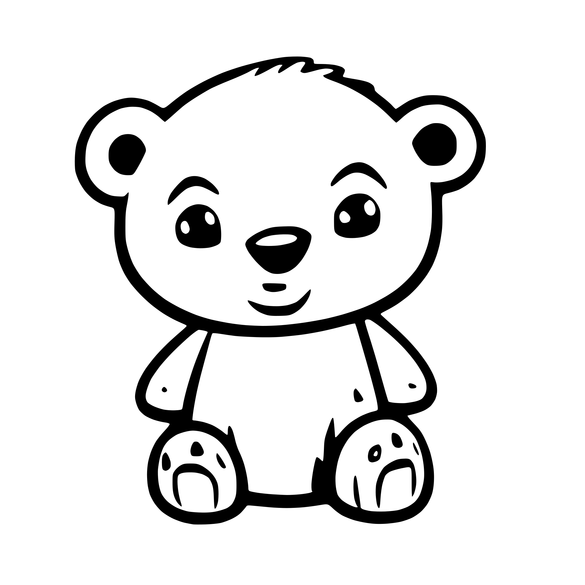 AI-generated SVG of a Baby bear