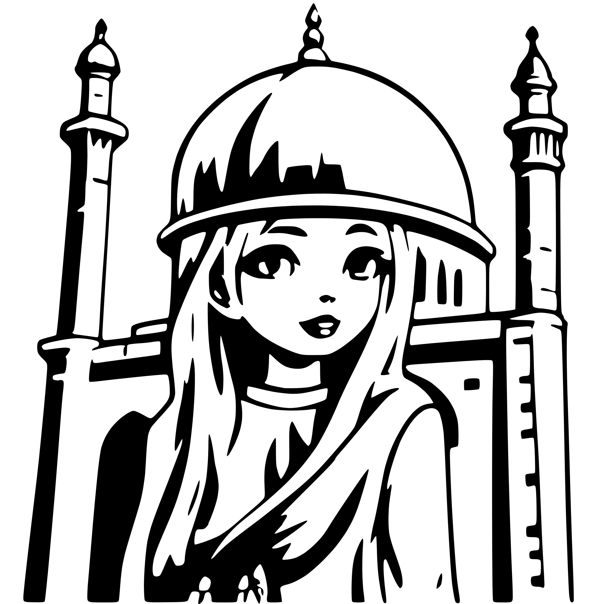 AI-generated SVG of a al-aqsa mosque