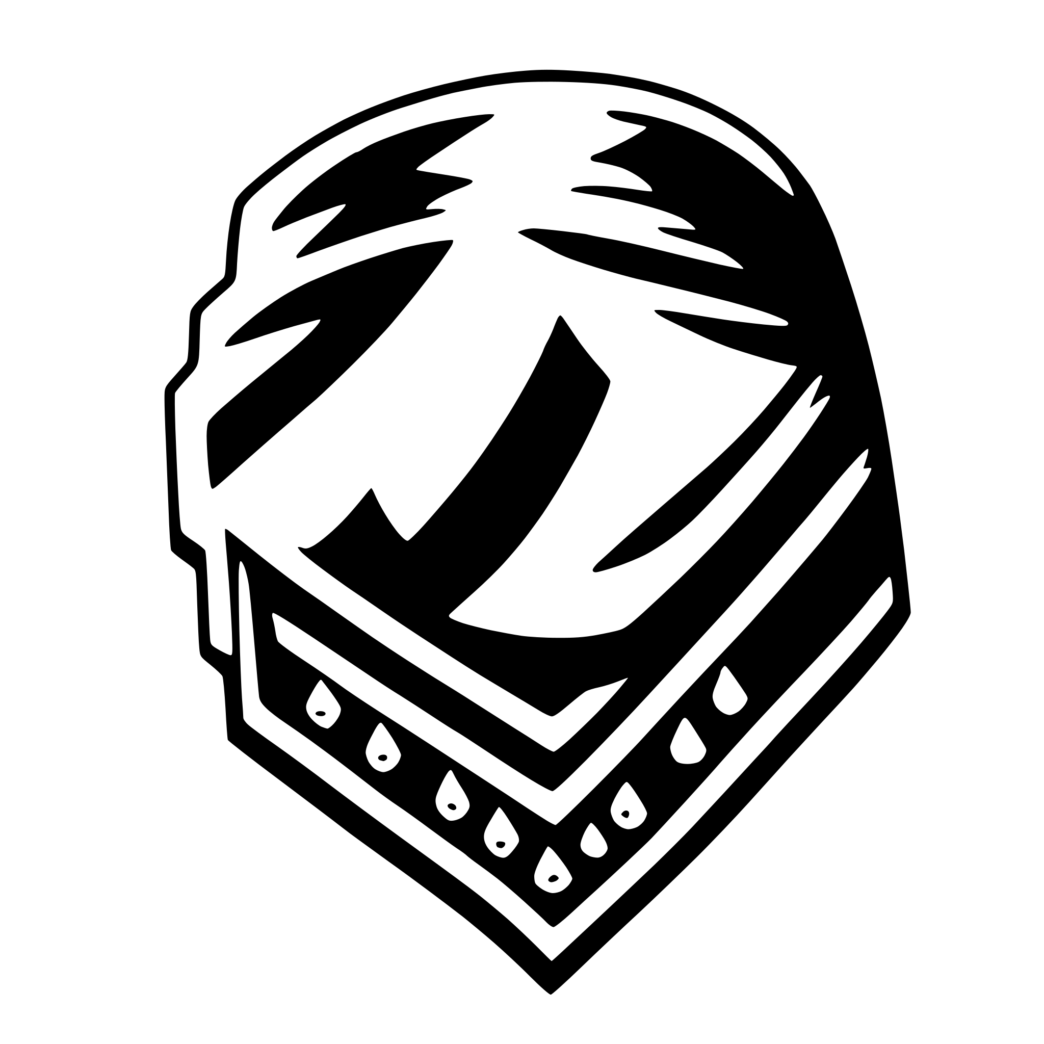AI-generated SVG of a bandana