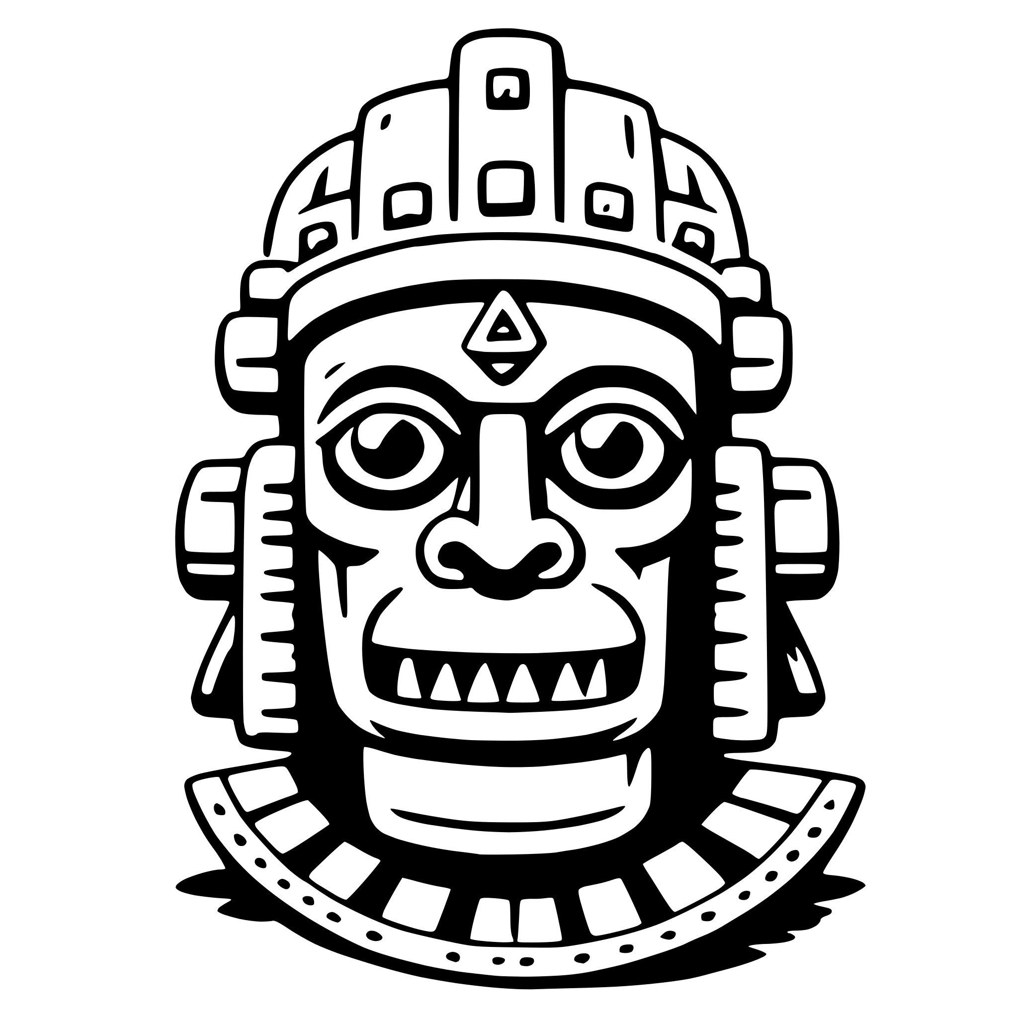 AI-generated SVG of a tlaloc