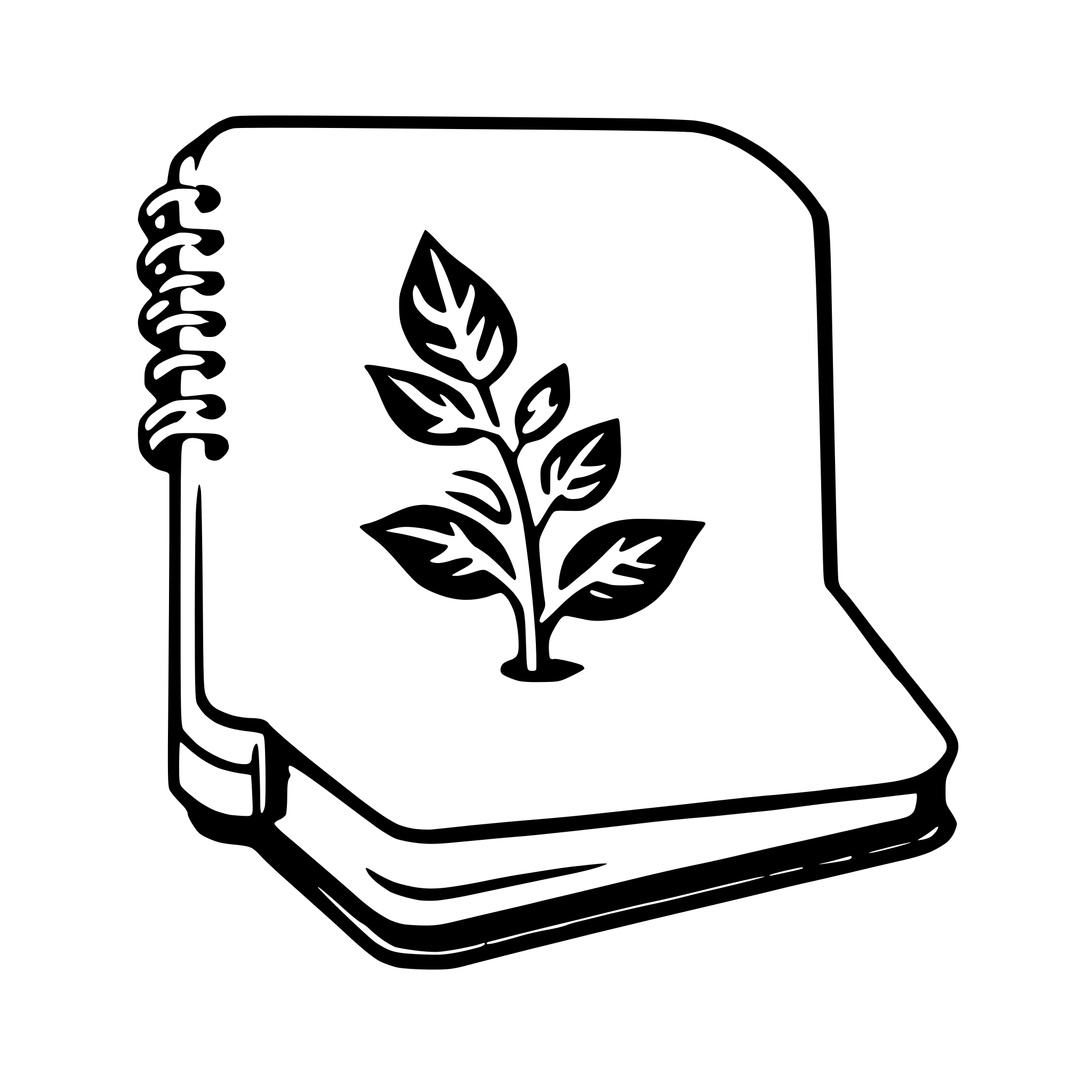 AI-generated SVG of 'notebook'