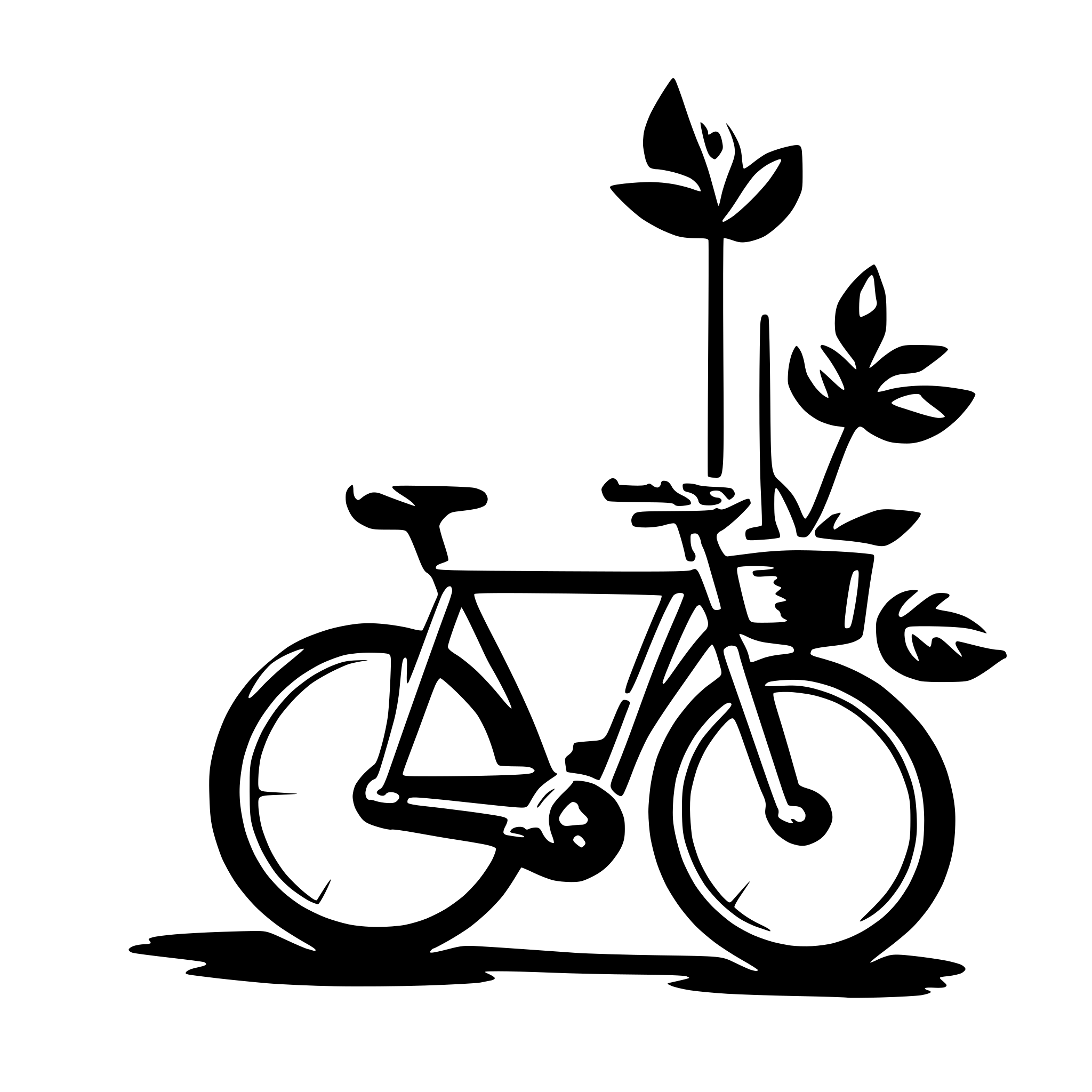 AI-generated SVG of a bicycle