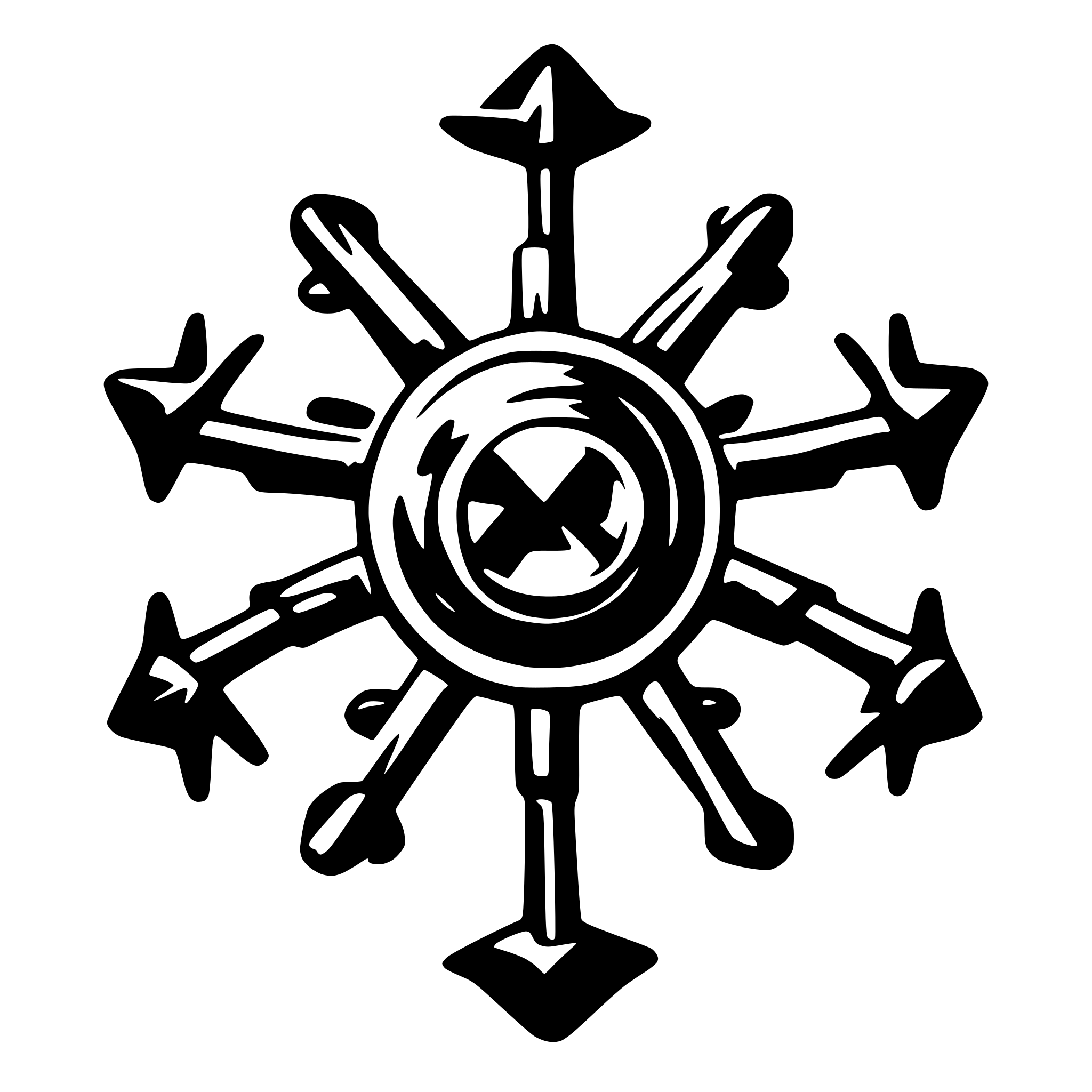 AI-generated SVG of a Virus