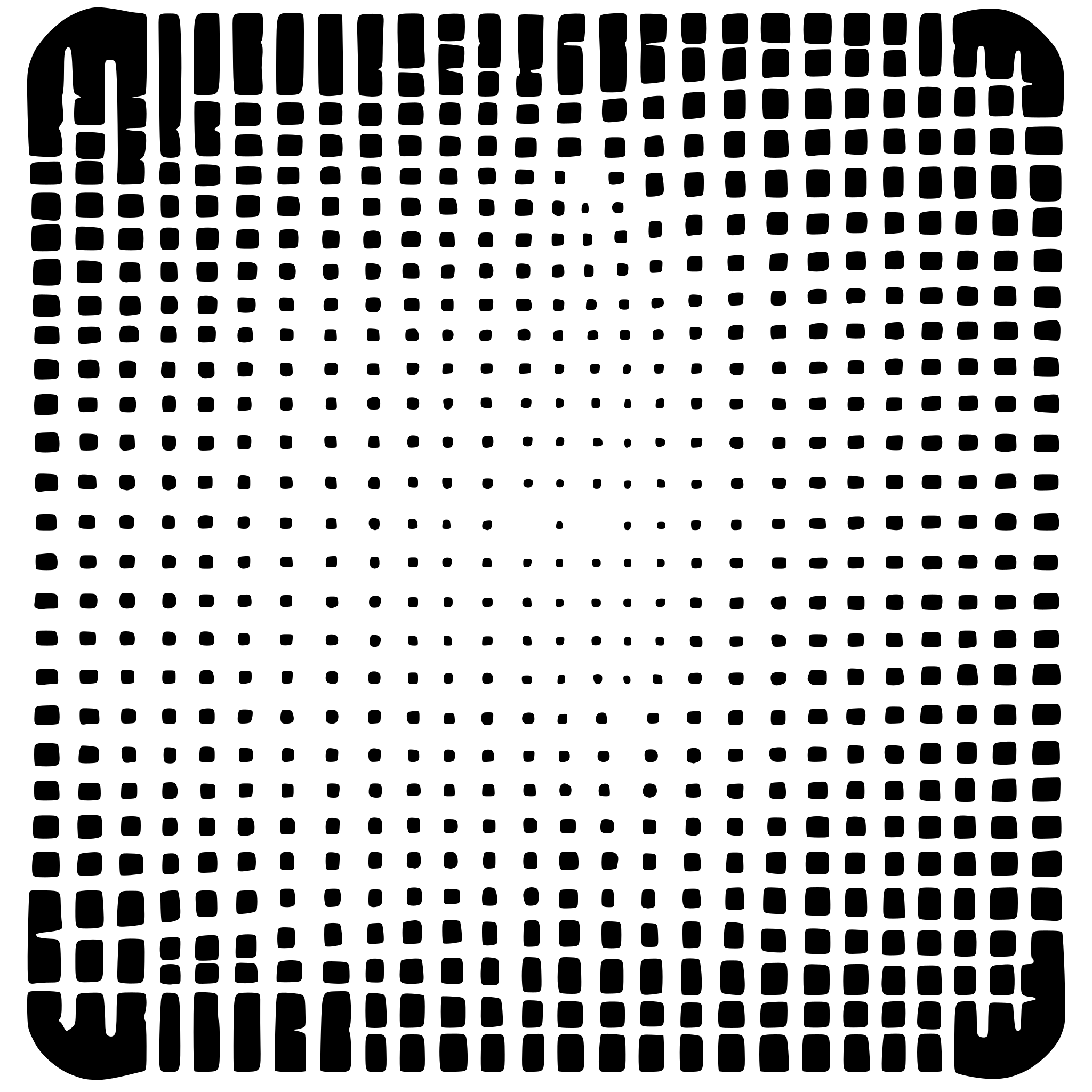 AI-generated SVG of a halftone pattern squares