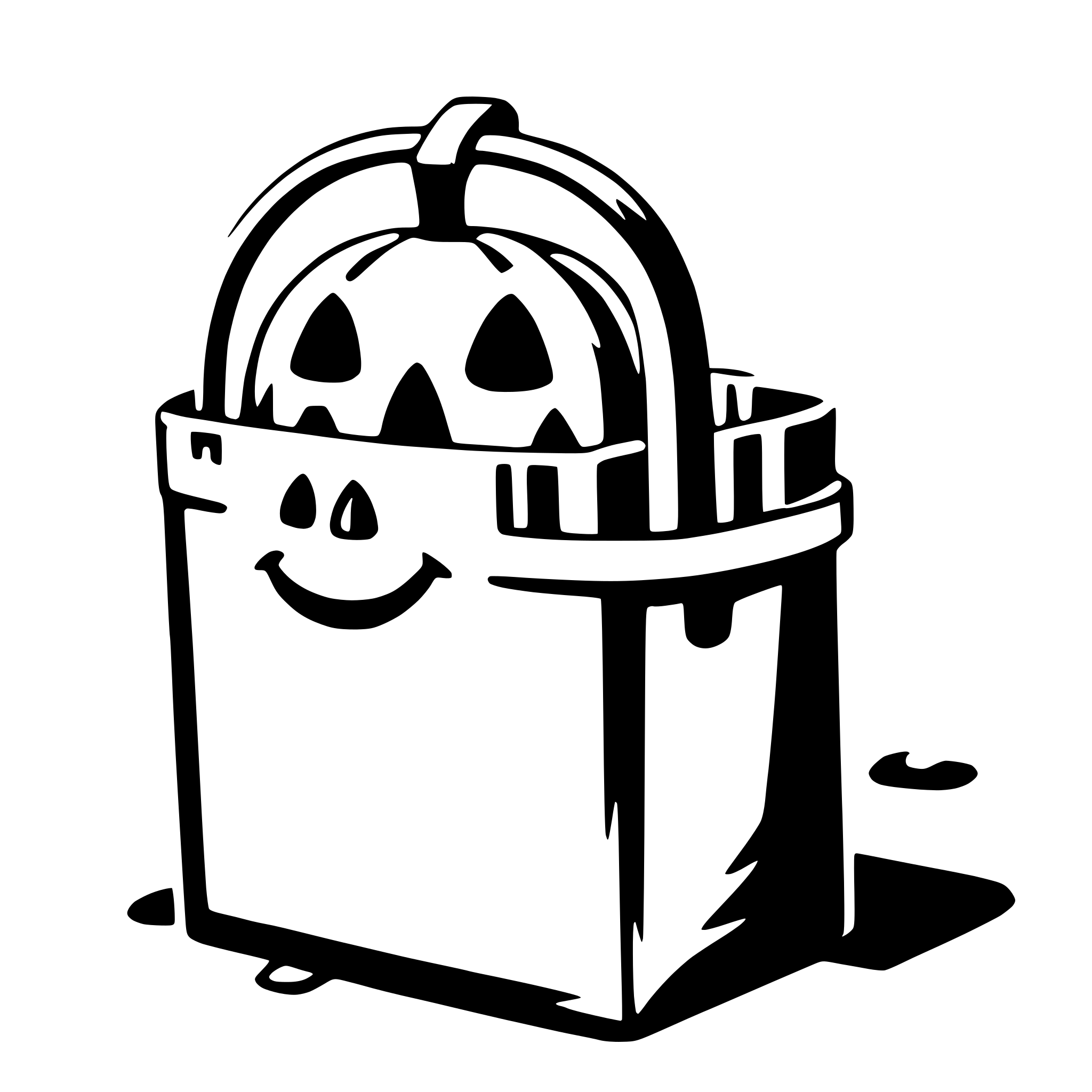 AI-generated SVG of a trick-or-treat bag
