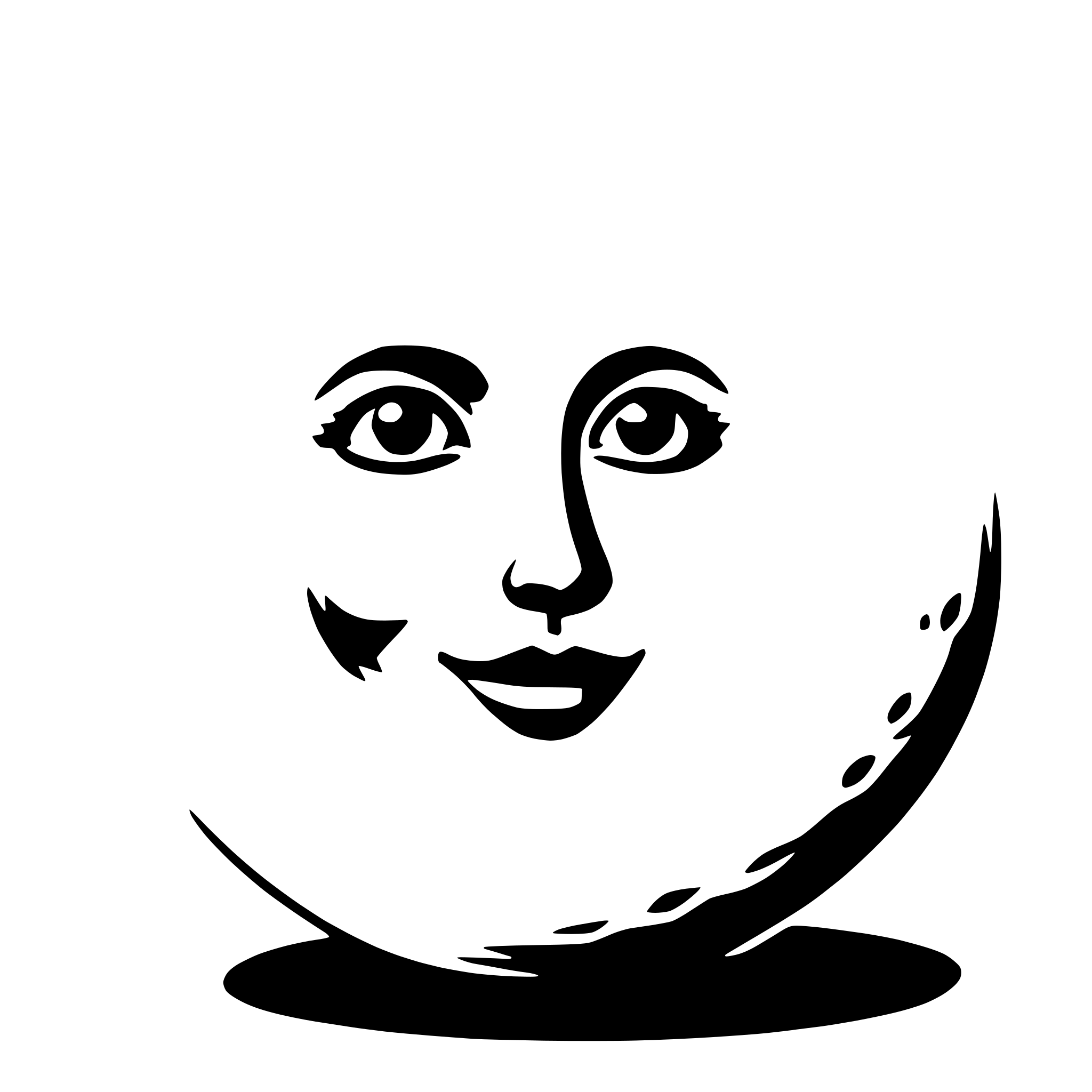 AI-generated SVG of a full moon
