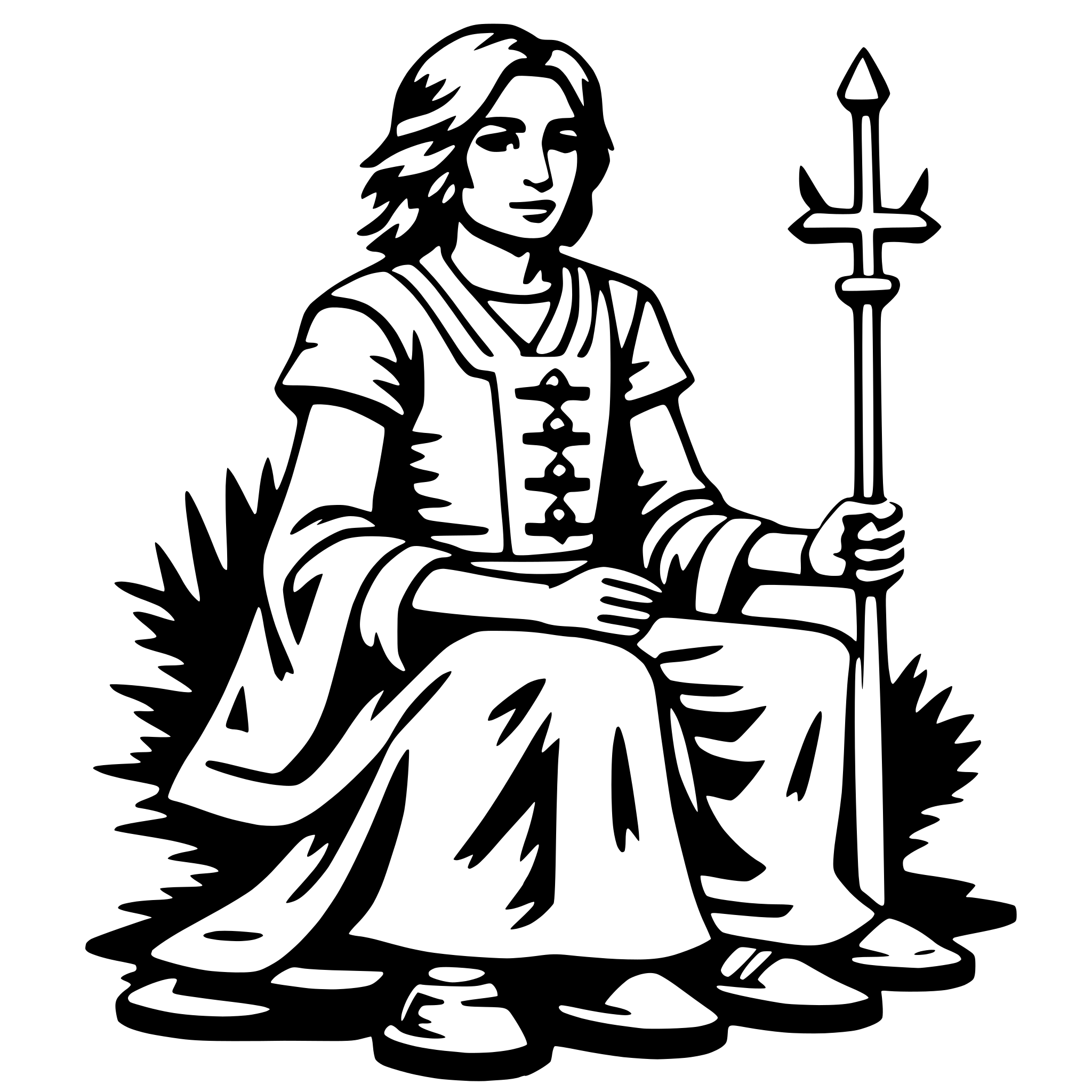 AI-generated SVG of a benzaiten