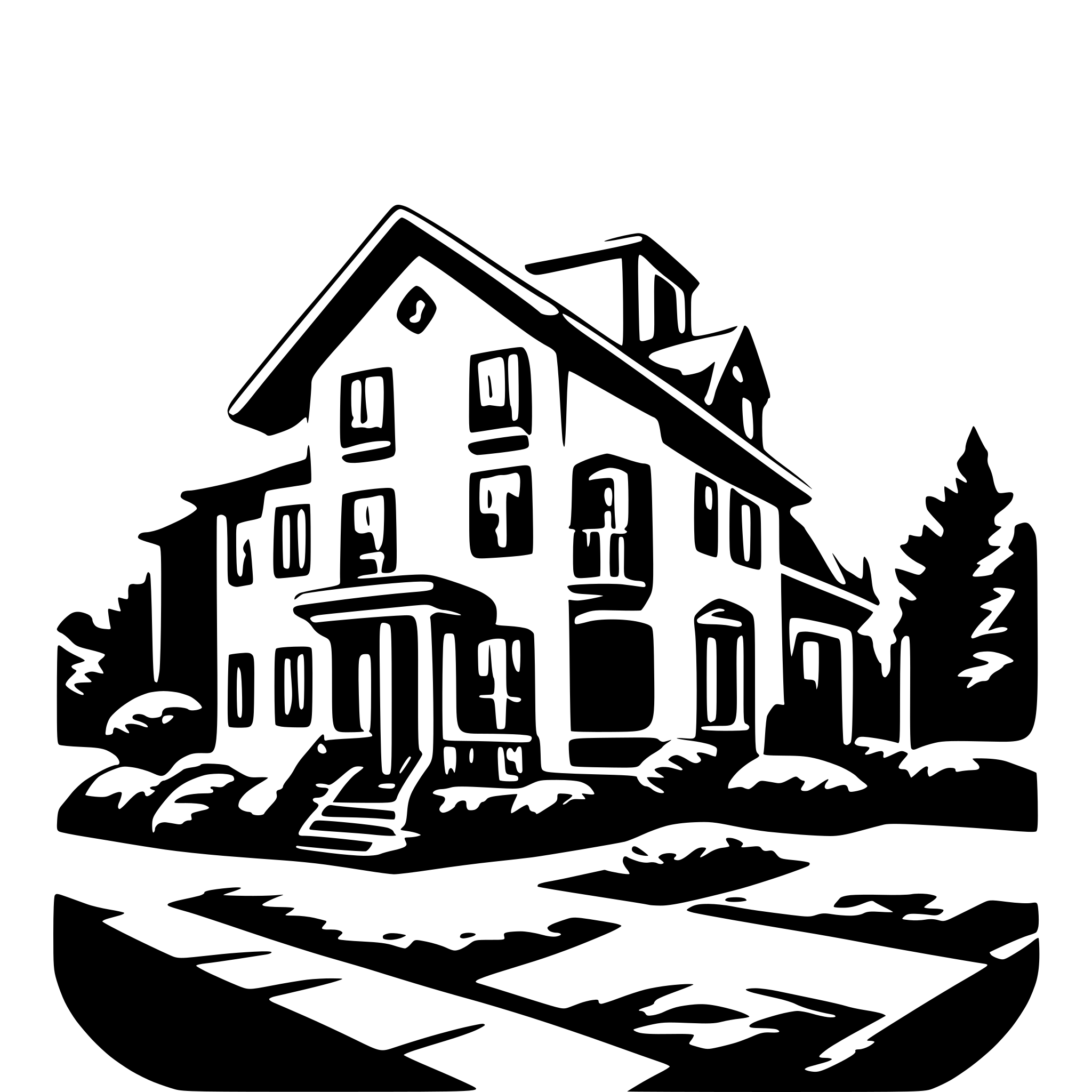 AI-generated SVG of a Real estate image
