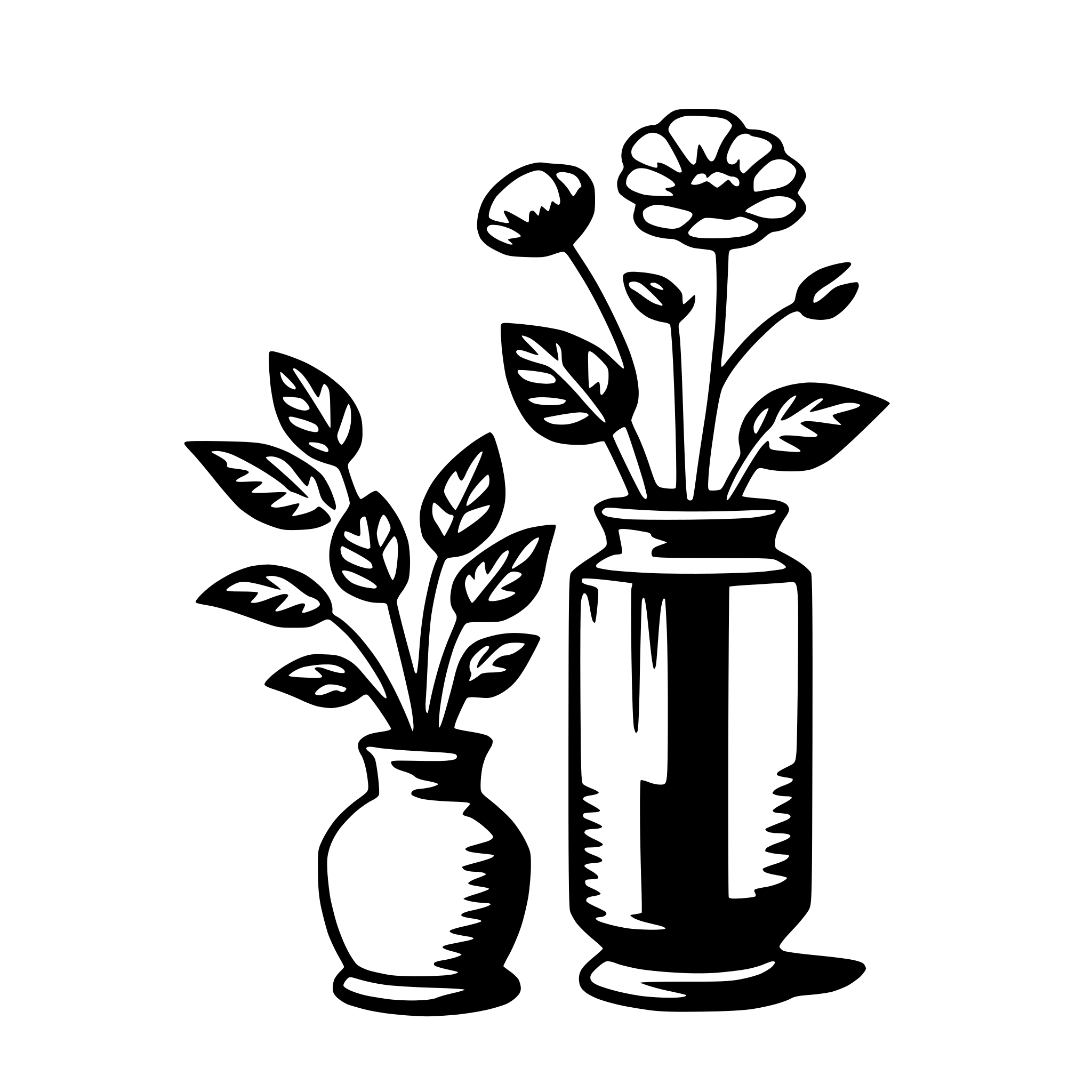 AI-generated SVG of a vase
