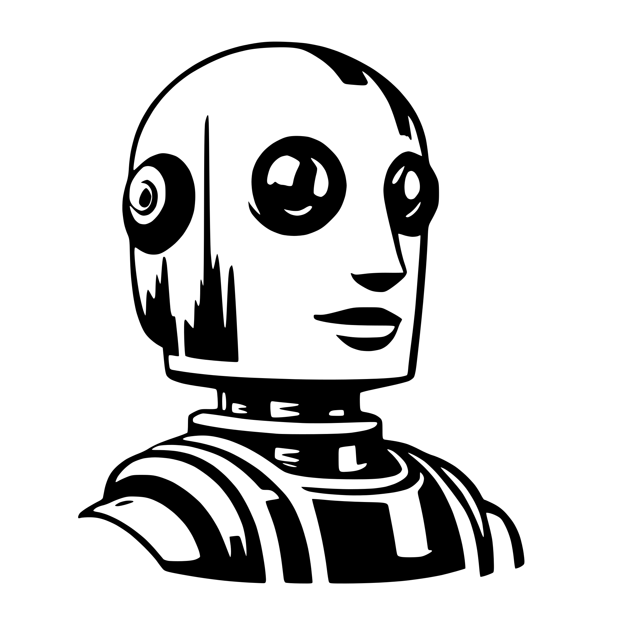AI-generated SVG of a robotica