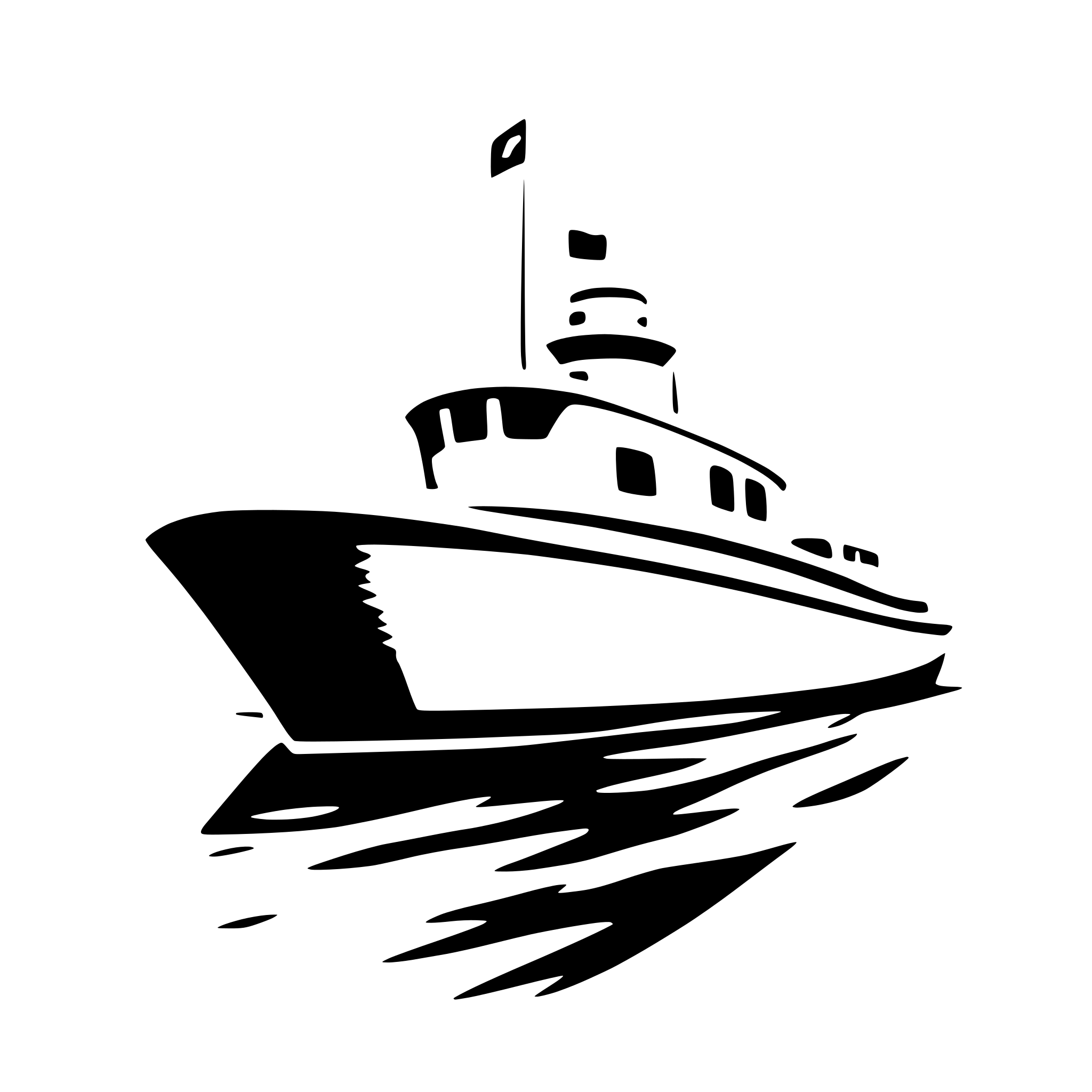 AI-generated SVG of a bateau