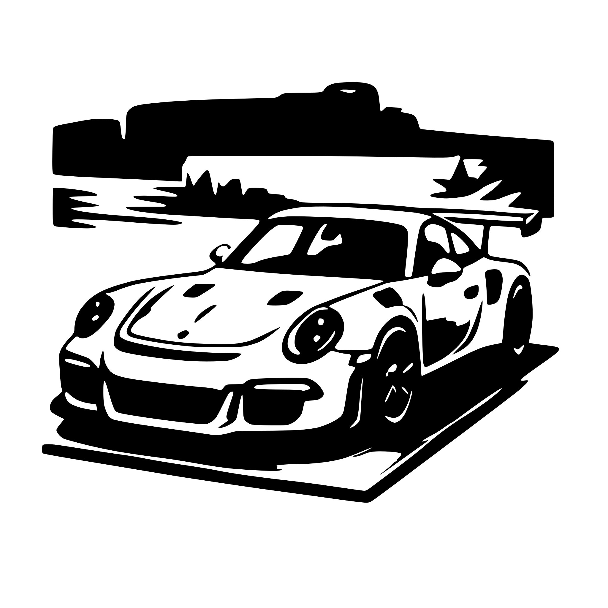 AI-generated SVG of 'gt3 rs'