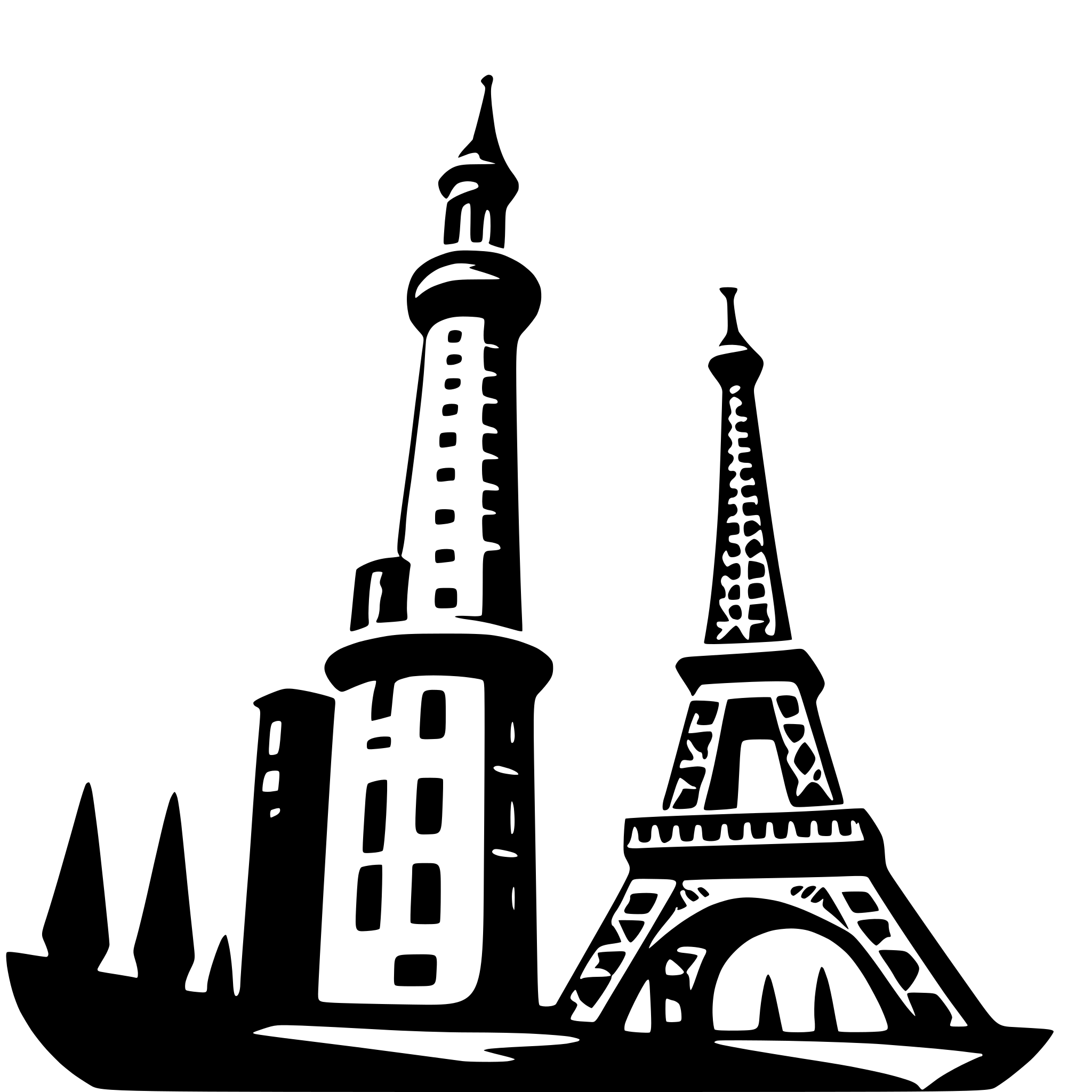 AI-generated SVG of a eiffel tower