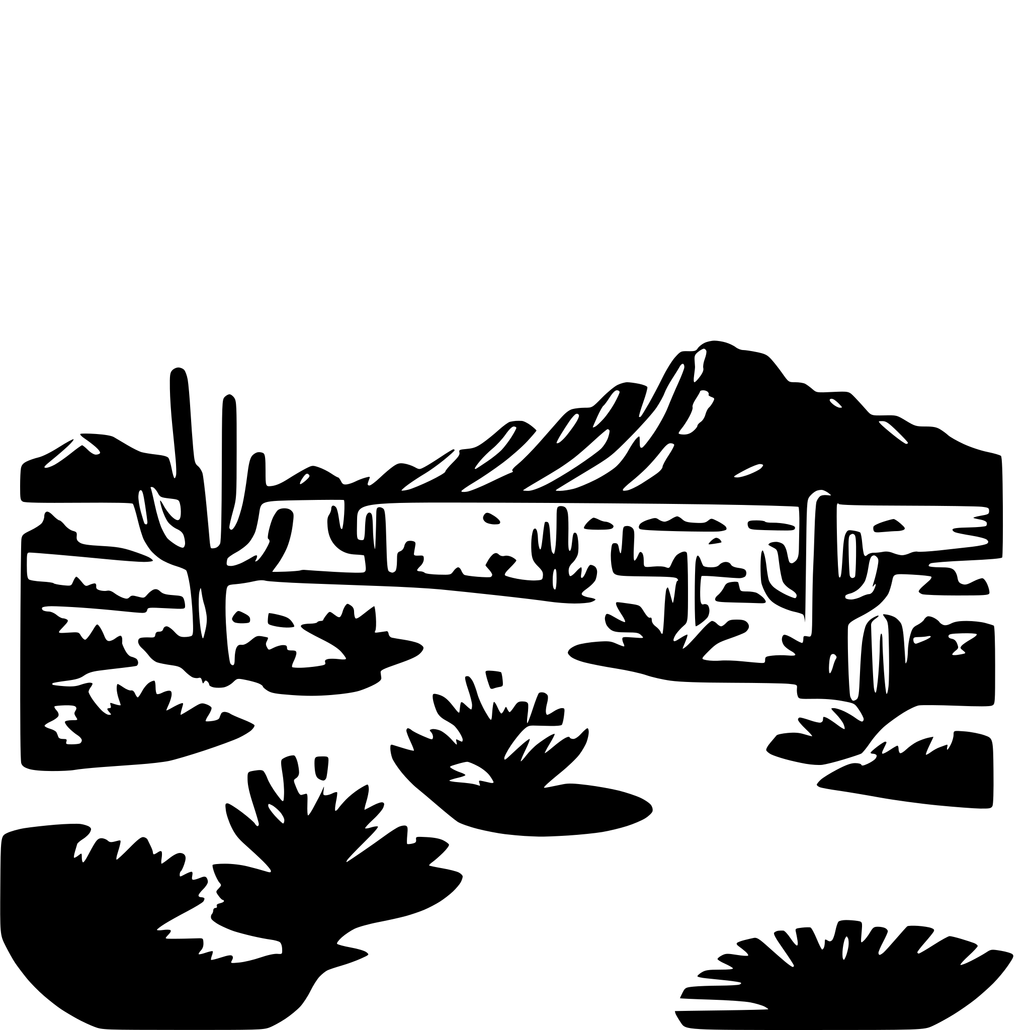 AI-generated SVG of 'Arizona sunset'