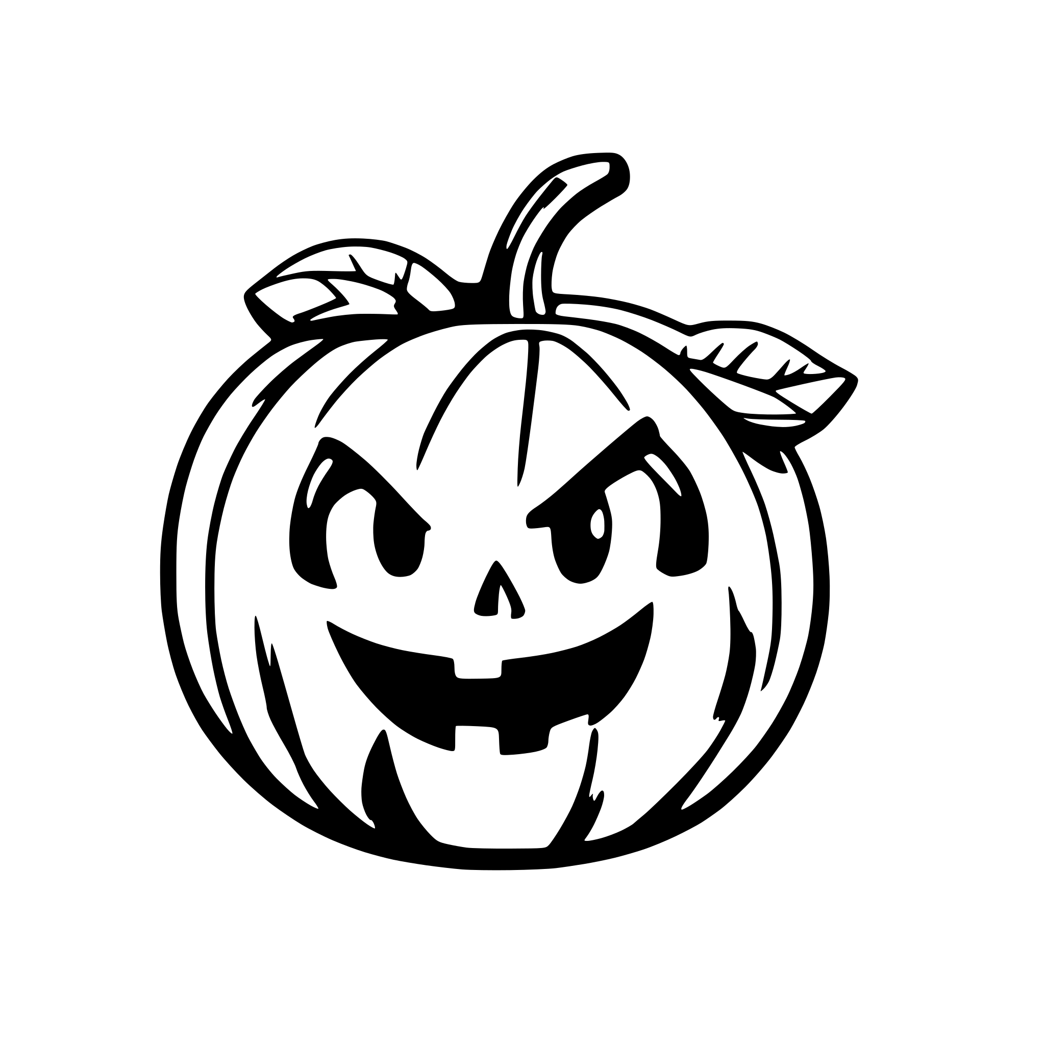 AI-generated SVG of a pumpkin