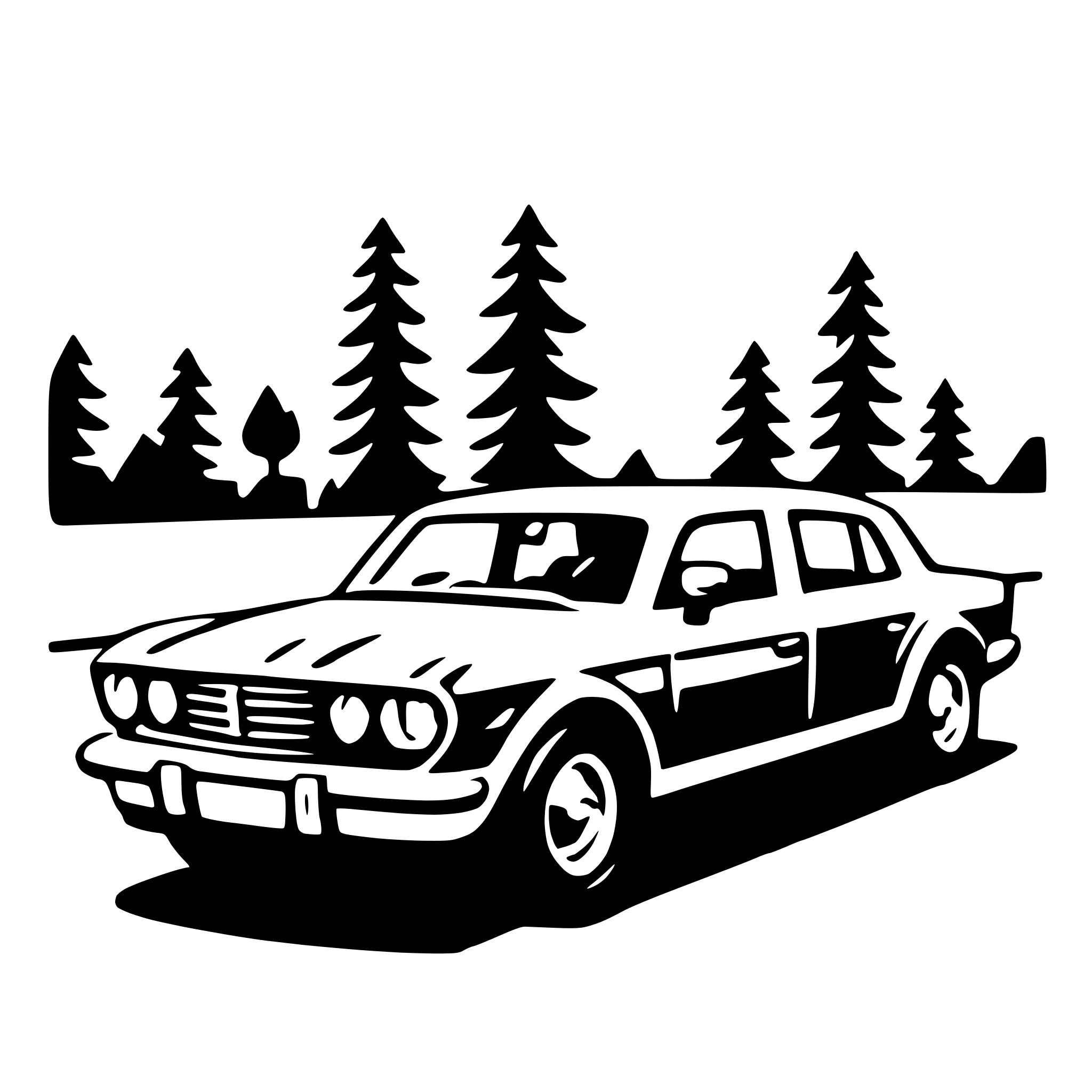 AI-generated SVG of a sedan