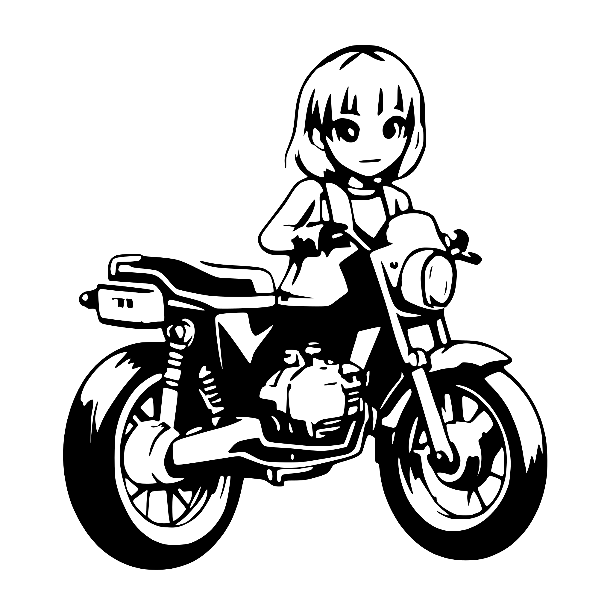 AI-generated SVG of 'Honda monkey 125'