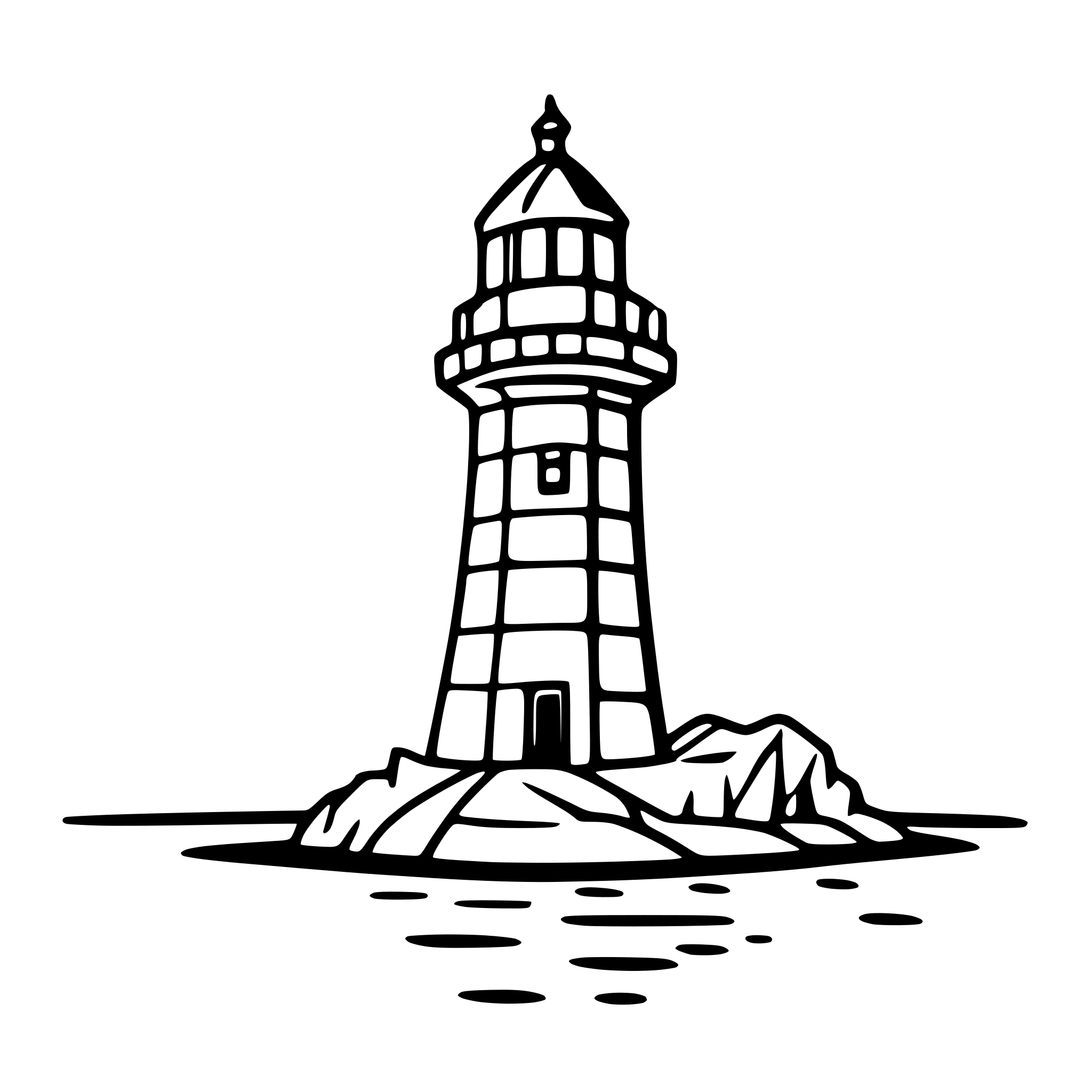 AI-generated SVG of a lighthouse