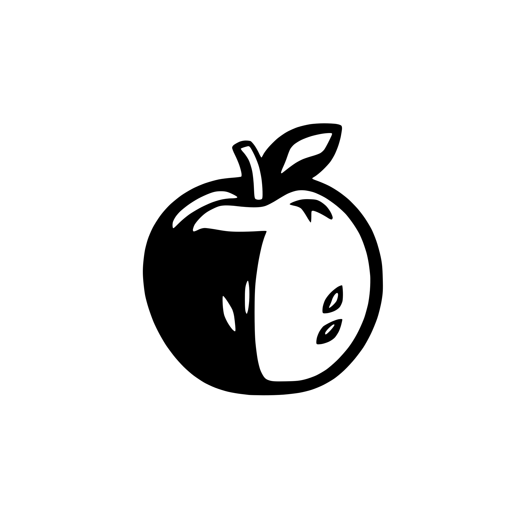 AI-generated SVG of a a simple apple, white background, black and white, vector AI-generated SVG of a a simple apple, white background, black and white, vector