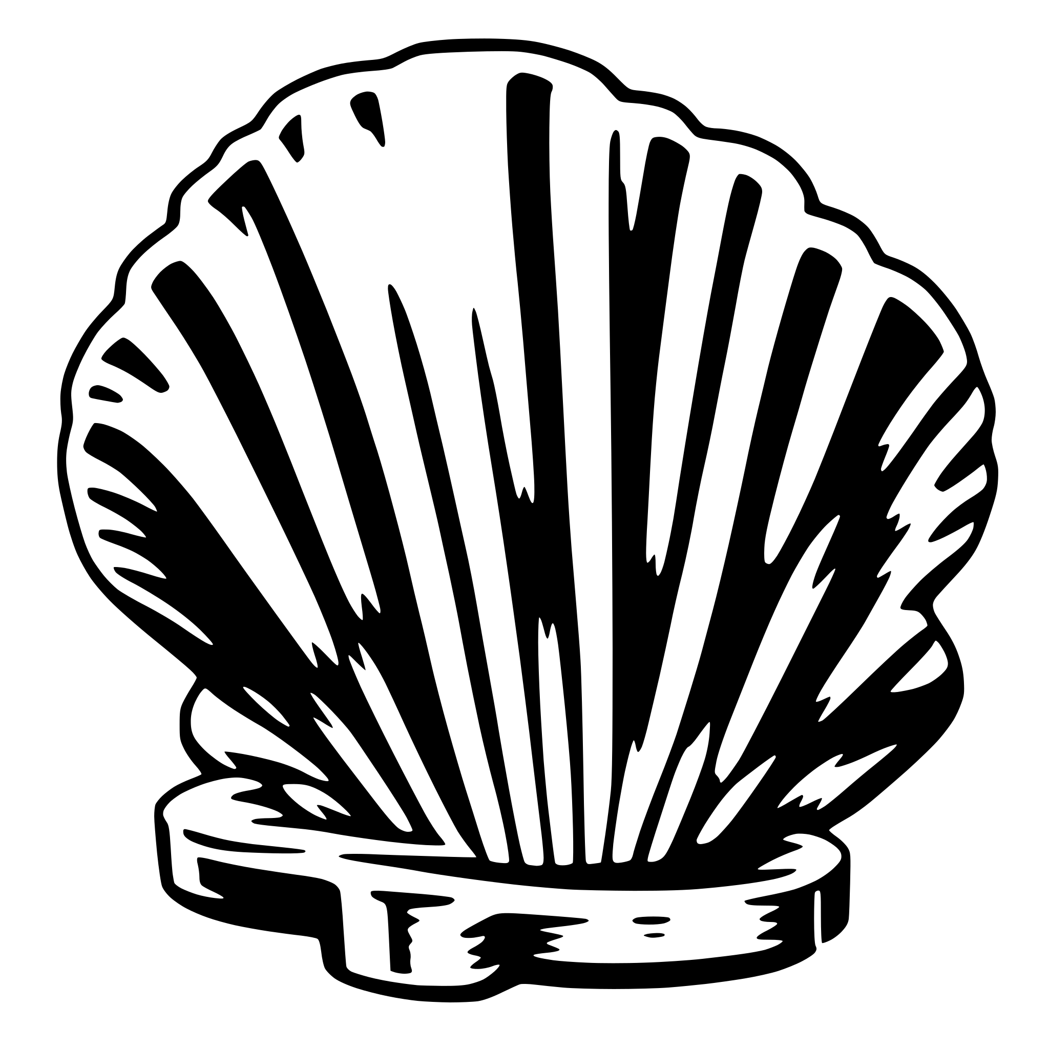 AI-generated SVG of a scallop