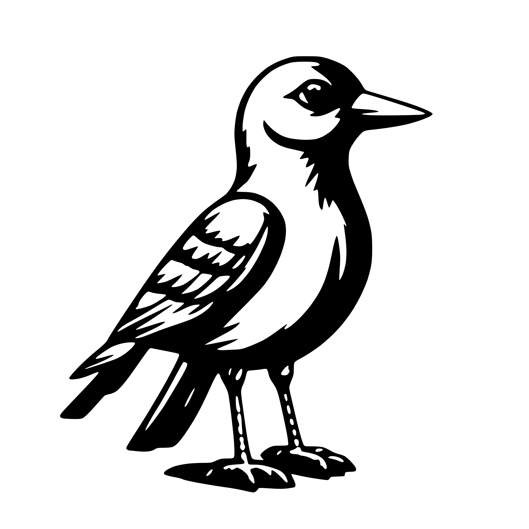 AI-generated SVG of 'lovely bird'