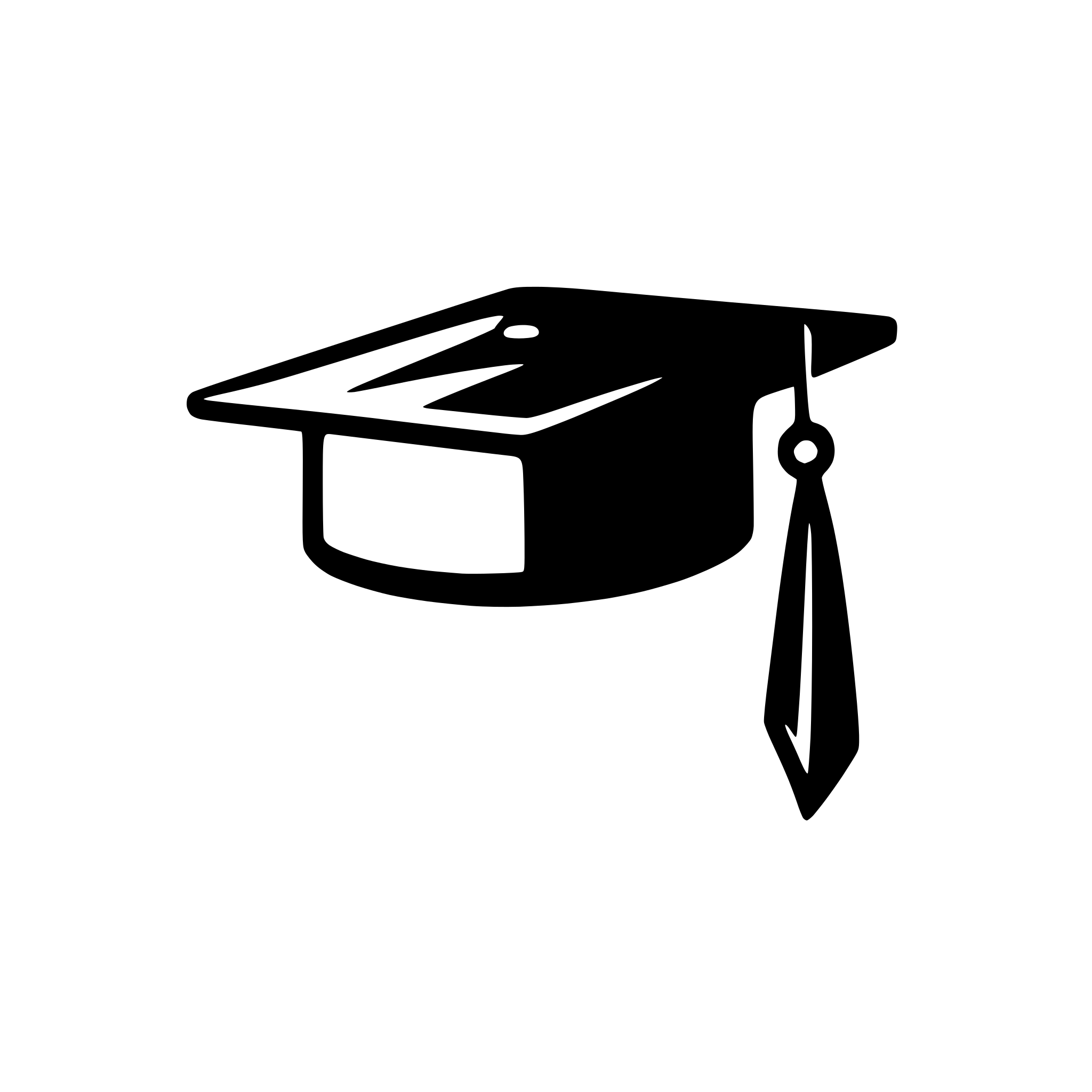 AI-generated SVG of 'graduation cap with tassel'
