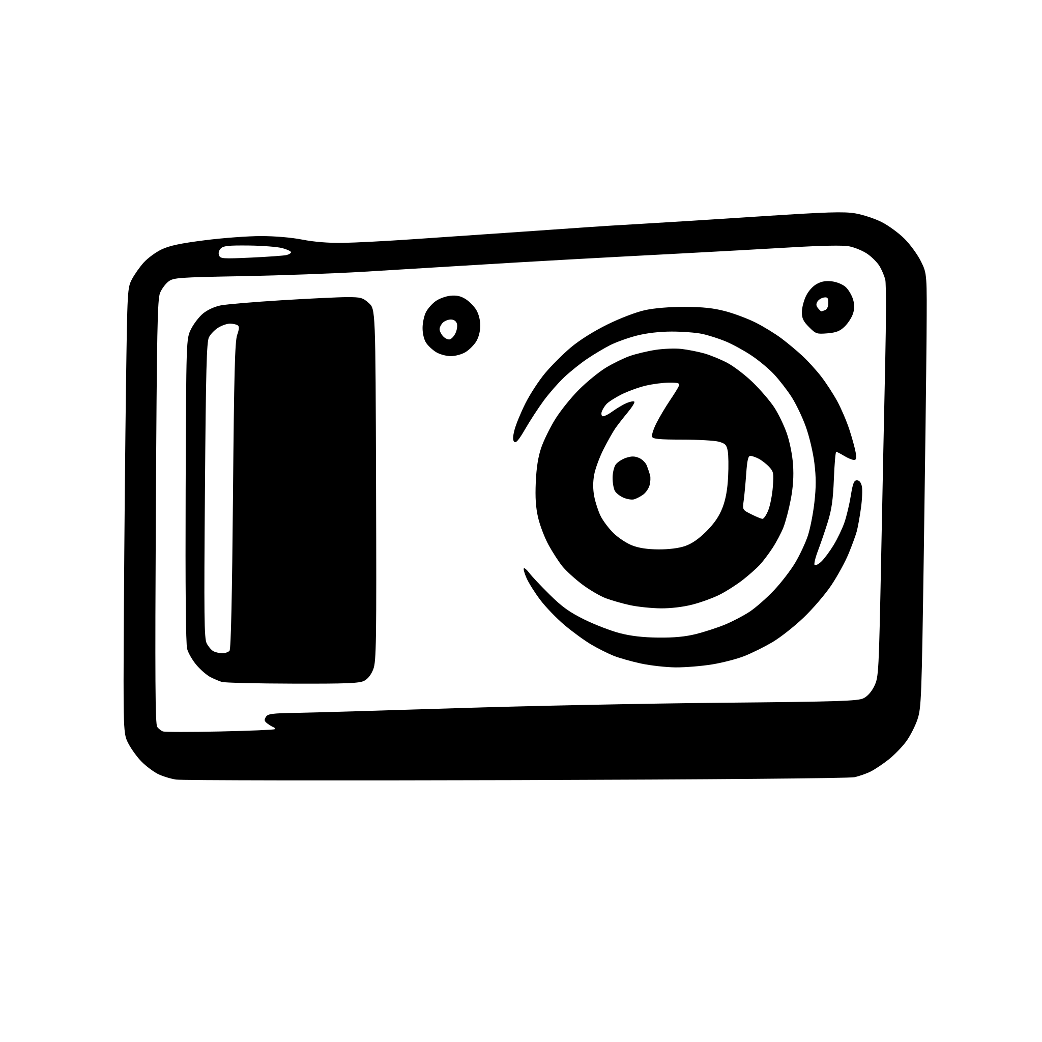 AI-generated SVG of a Square icon. Streaming, Broadcasting, Camera, eye