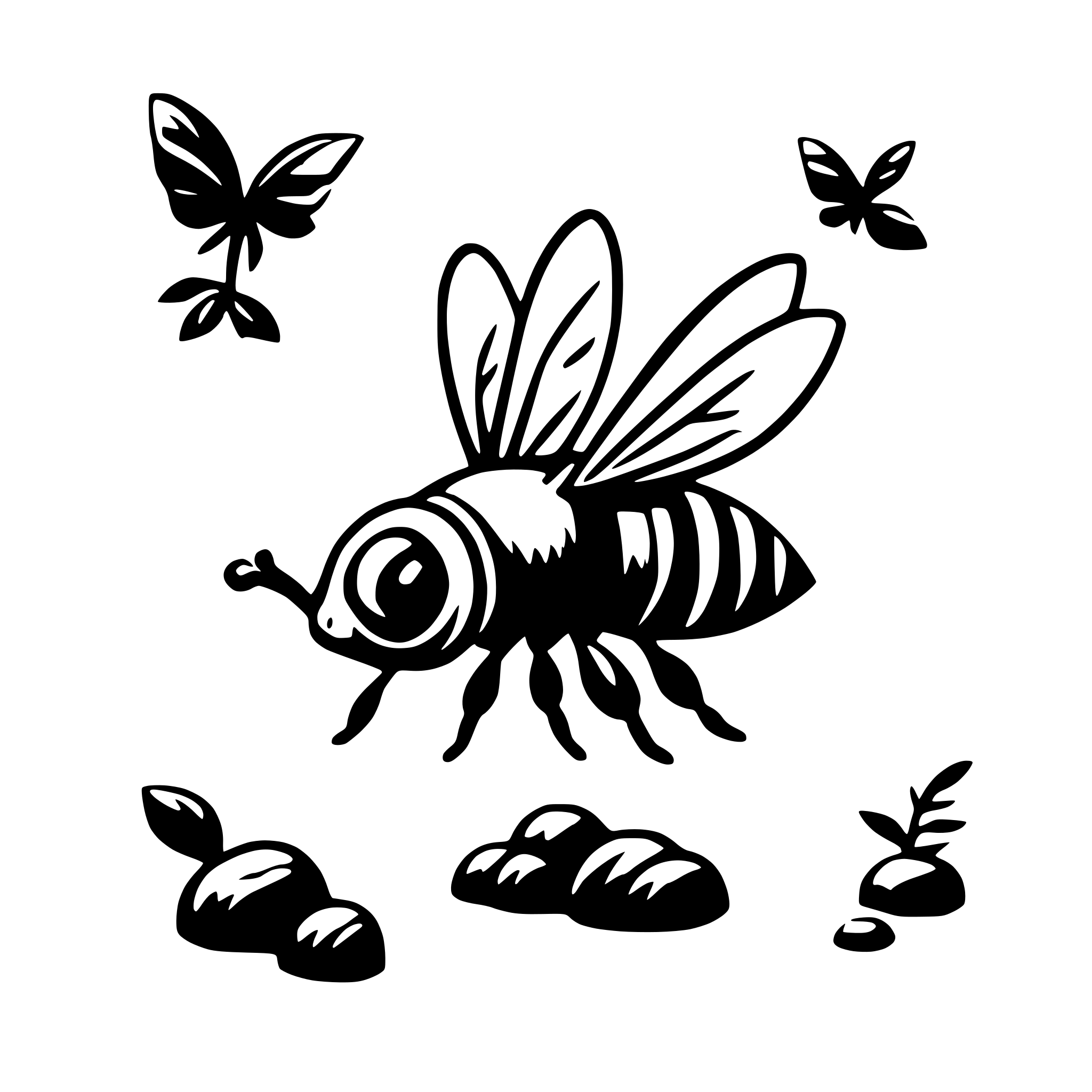 AI-generated SVG of 'Bee'
