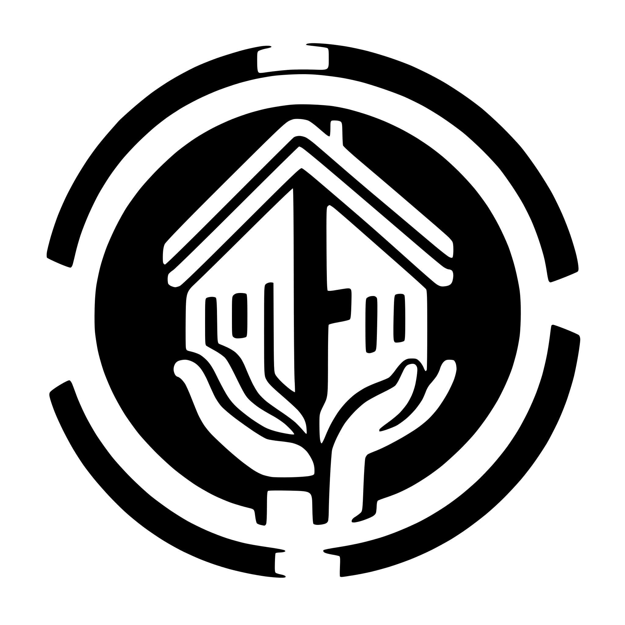 AI-generated SVG of a App icon. The main ideas to use in the icon are concepts of "home", "community" (e.g. village), "sharing" (e.g. hand shake), apartment building, connection.