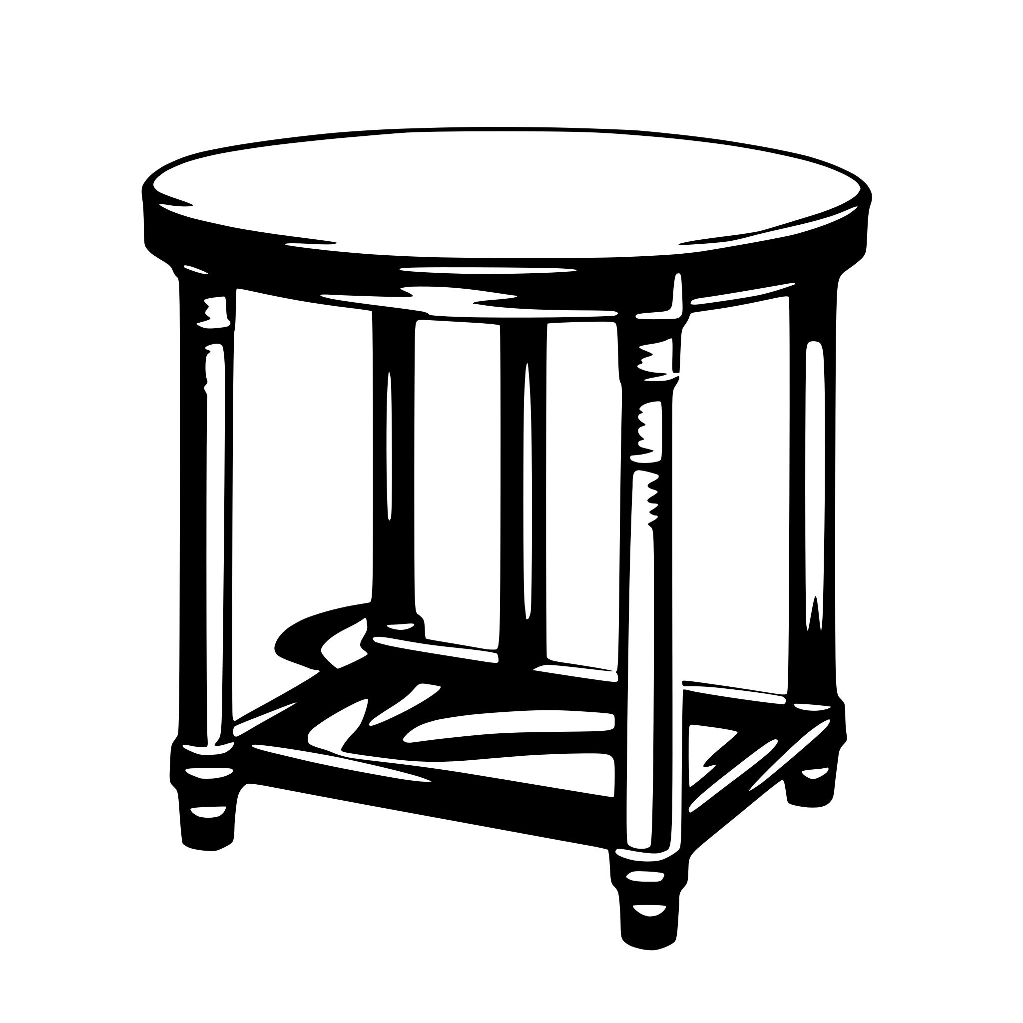 AI-generated SVG of a table for laser cut