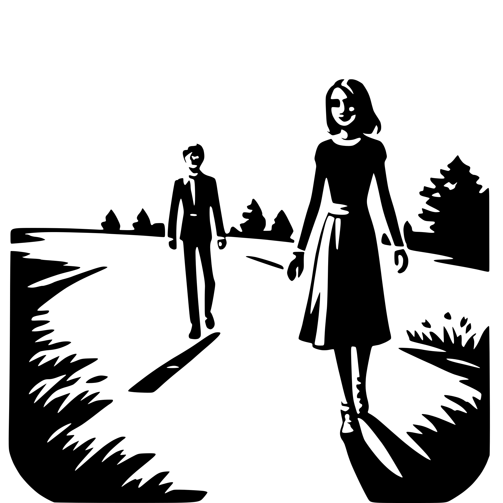 AI-generated SVG of a moonlit walk