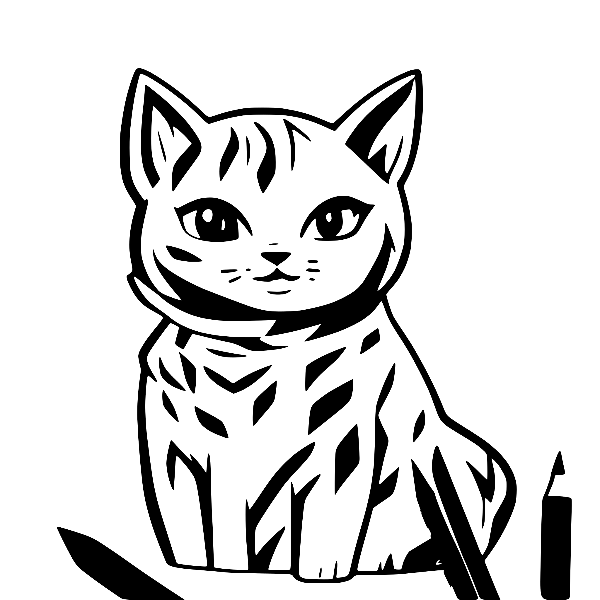 AI-generated SVG of a cat