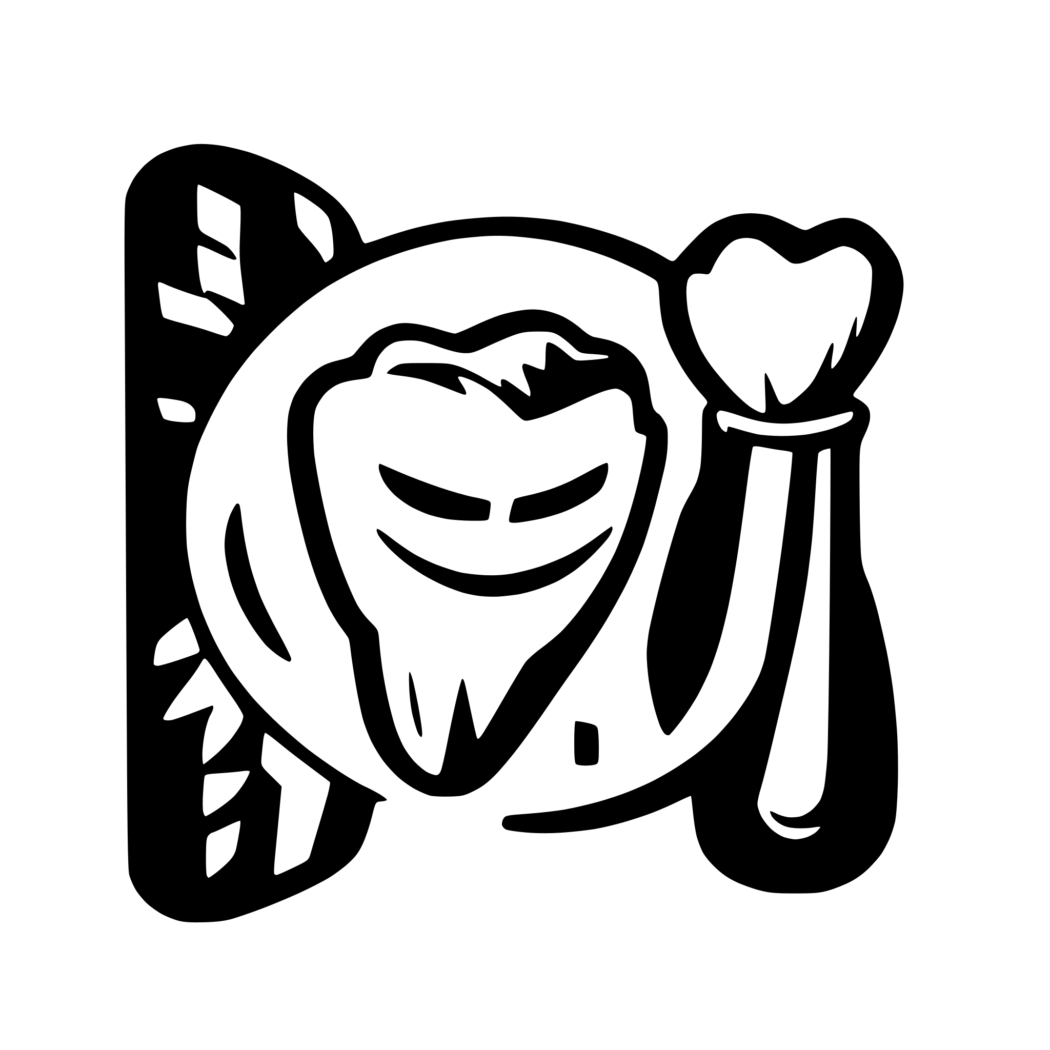 AI-generated SVG of a Dental tooth professional Logo Design