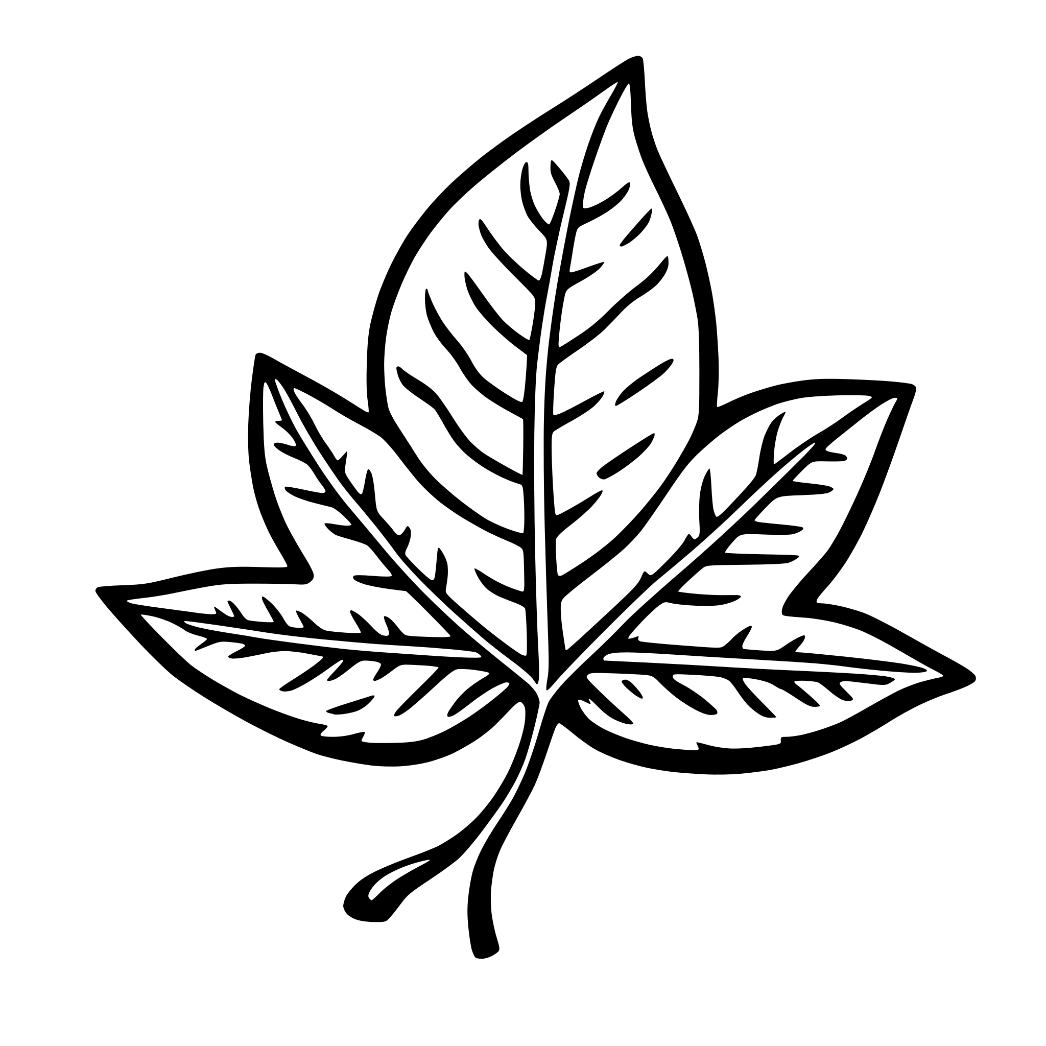 AI-generated SVG of a leaf