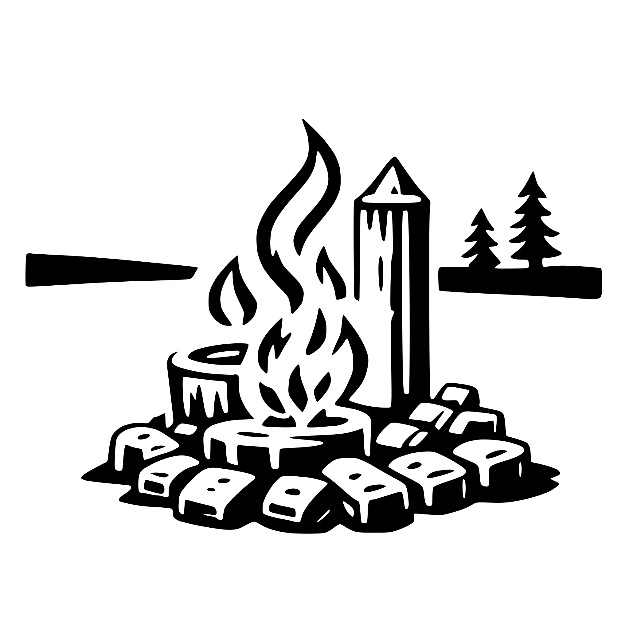 AI-generated SVG of 'romantic bonfire'