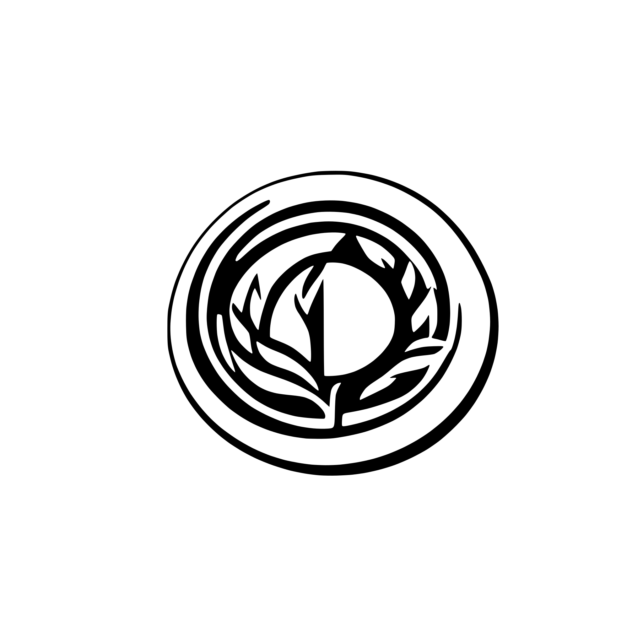 AI-generated SVG of a I need this input image turned into an SVG, the output width and height are to suit a business card, please do not distort the image, the image is a logo and needs to remain as a circle, the black background will need to be extended so that the pink images and text may maintain their ratio