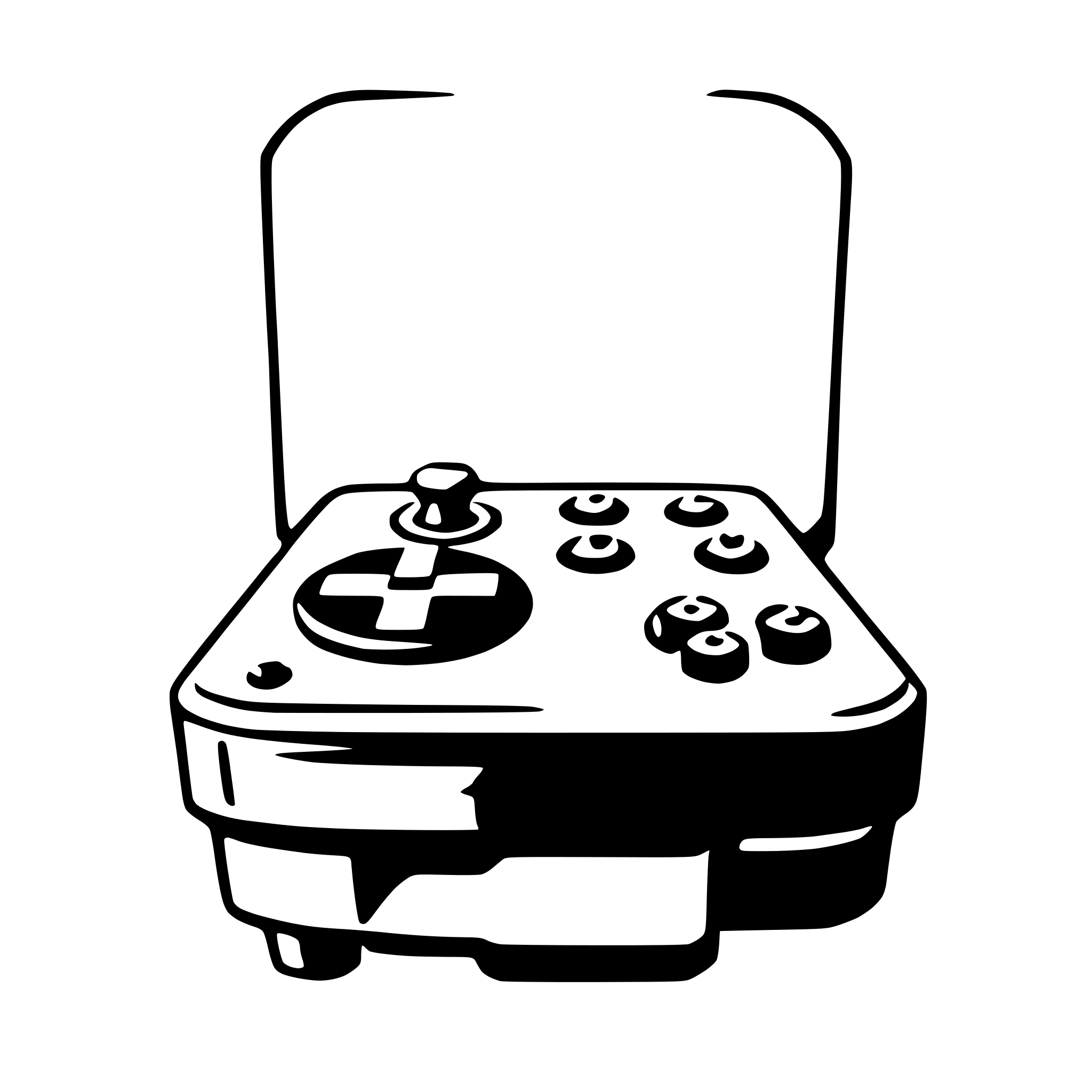 AI-generated SVG of 'game console'