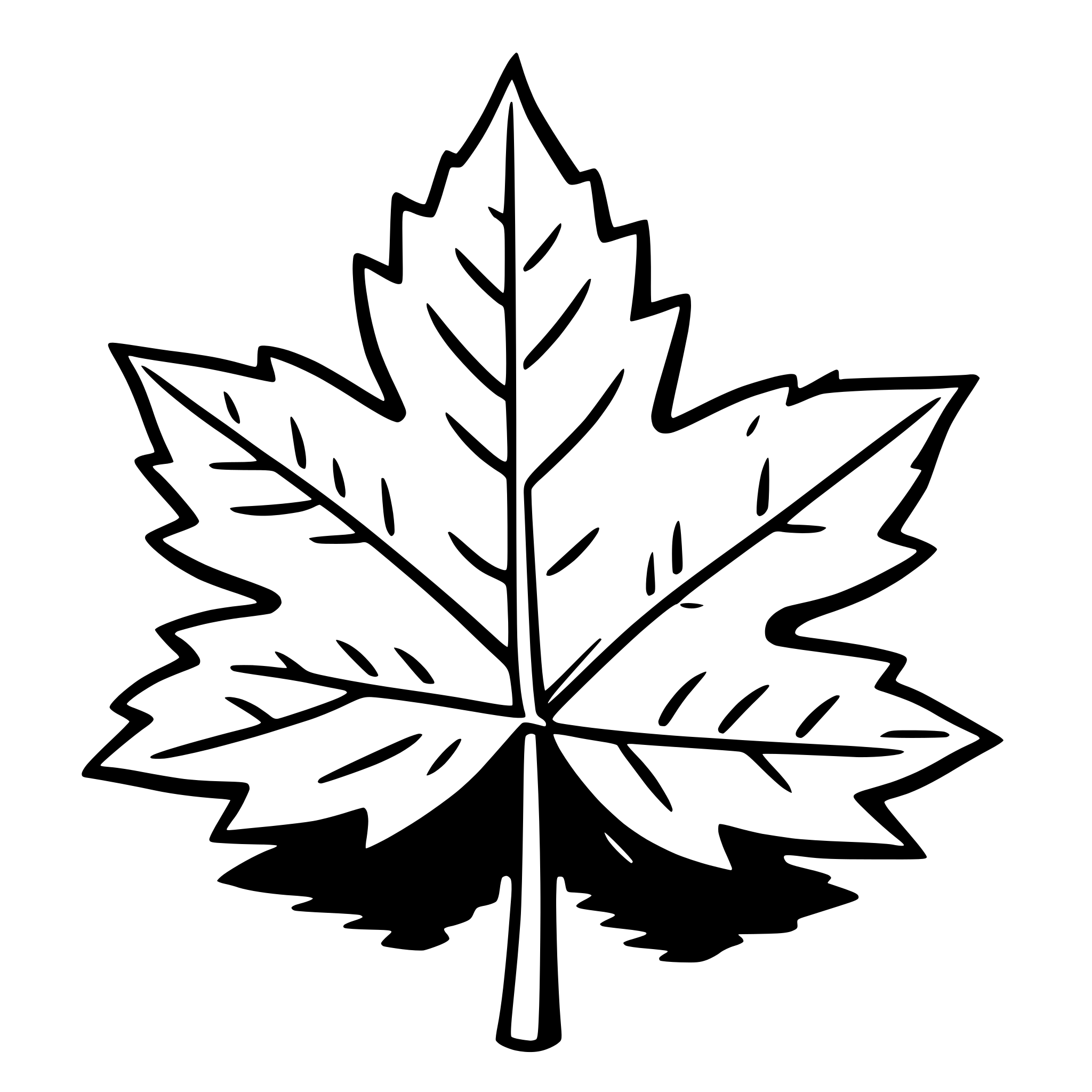 AI-generated SVG of a maple