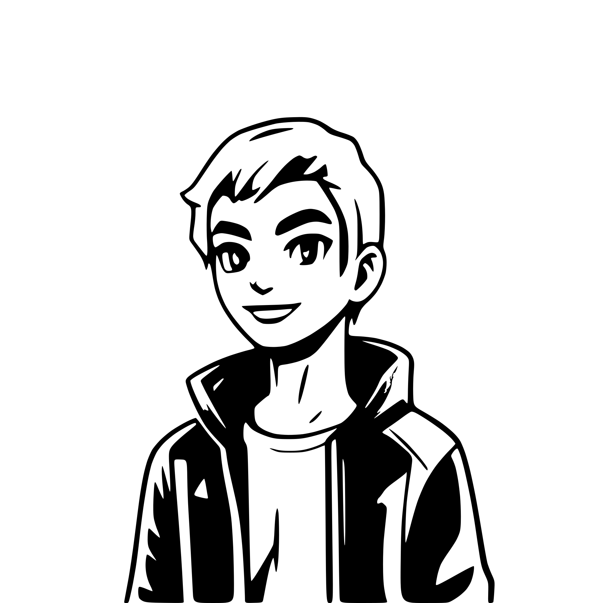 AI-generated SVG of a guy