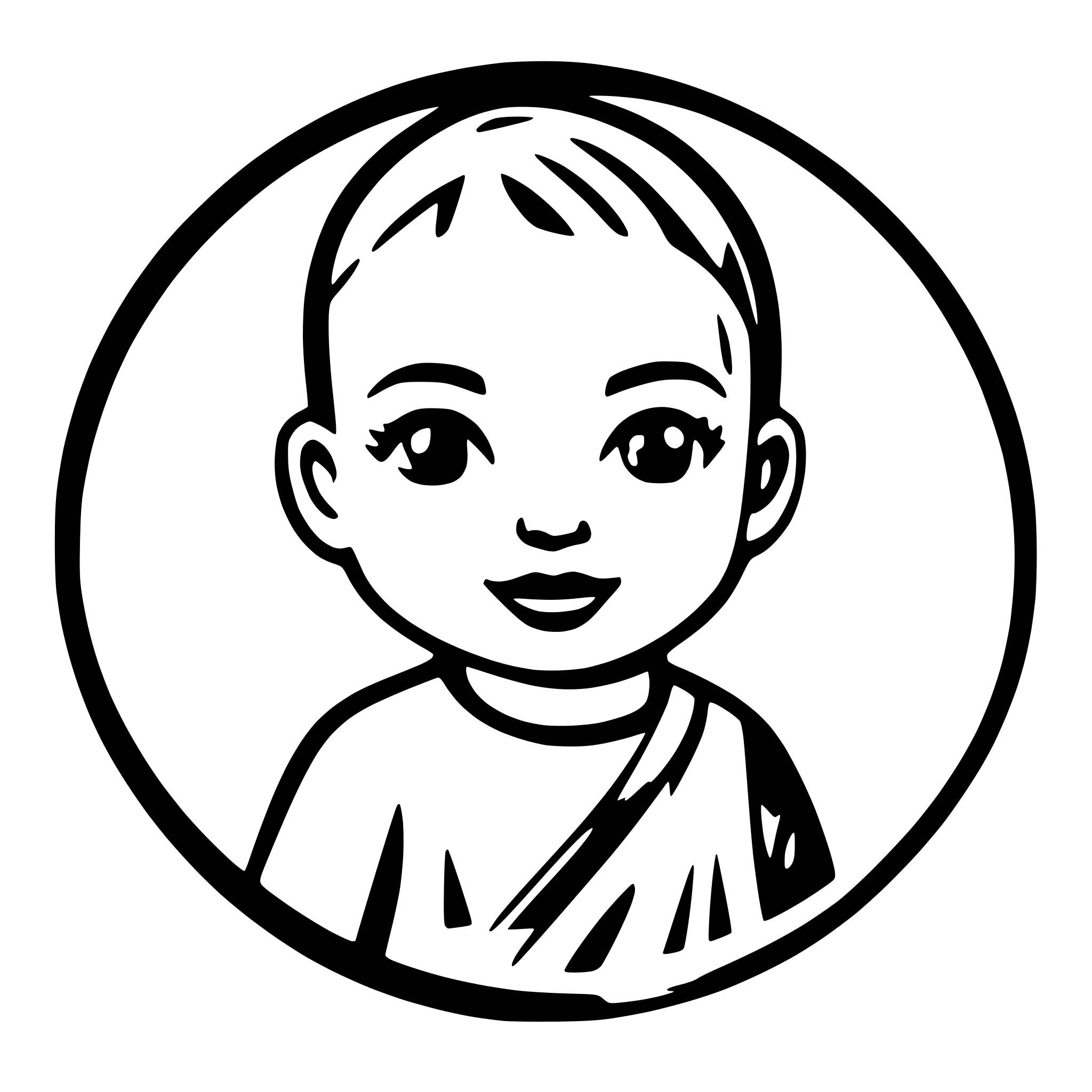 AI-generated SVG of a baby