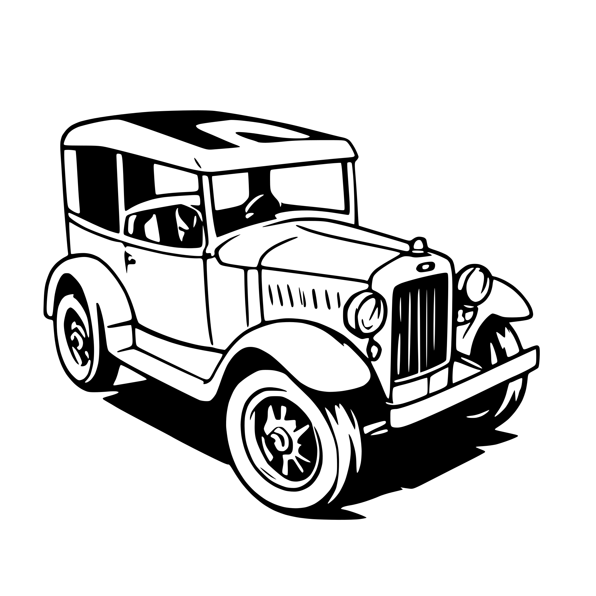 AI-generated SVG of 'ford model a'