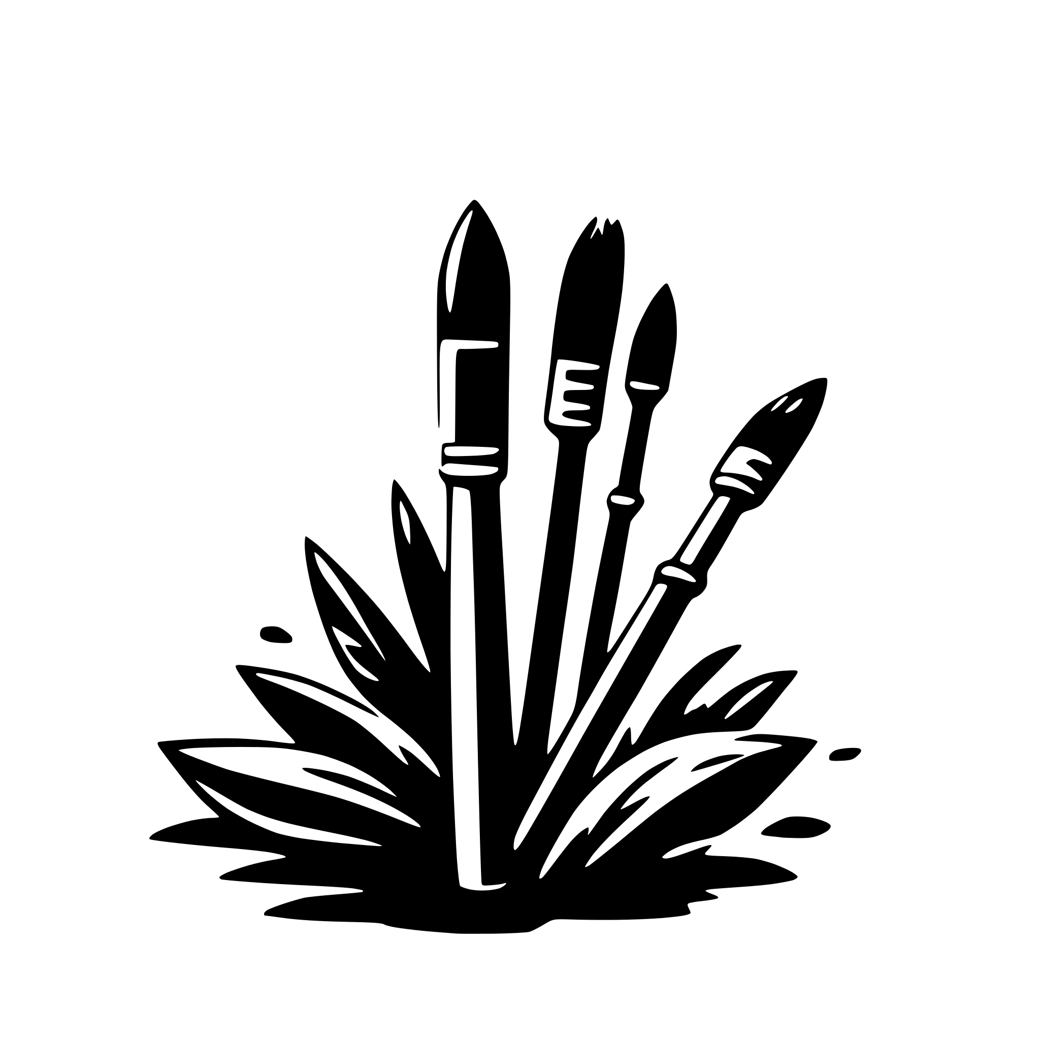 AI-generated SVG of a paintbrush