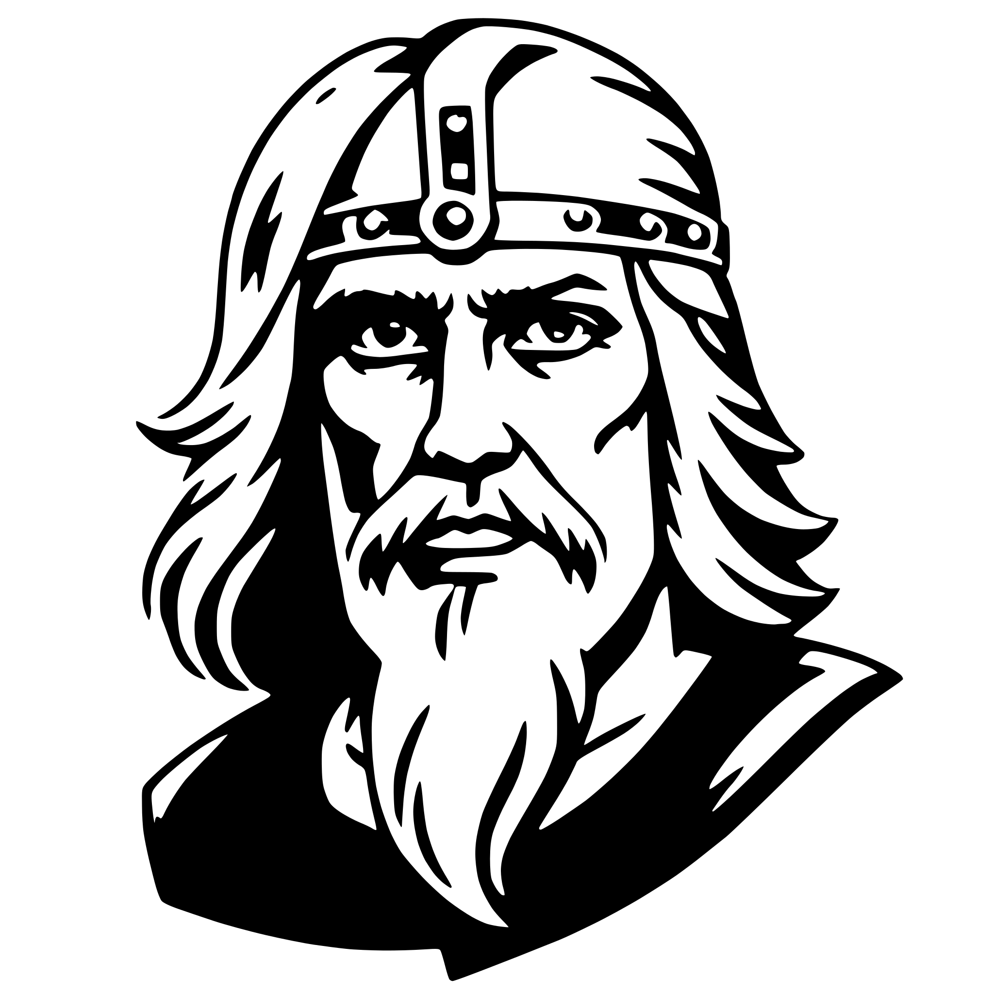 AI-generated SVG of 'odin'